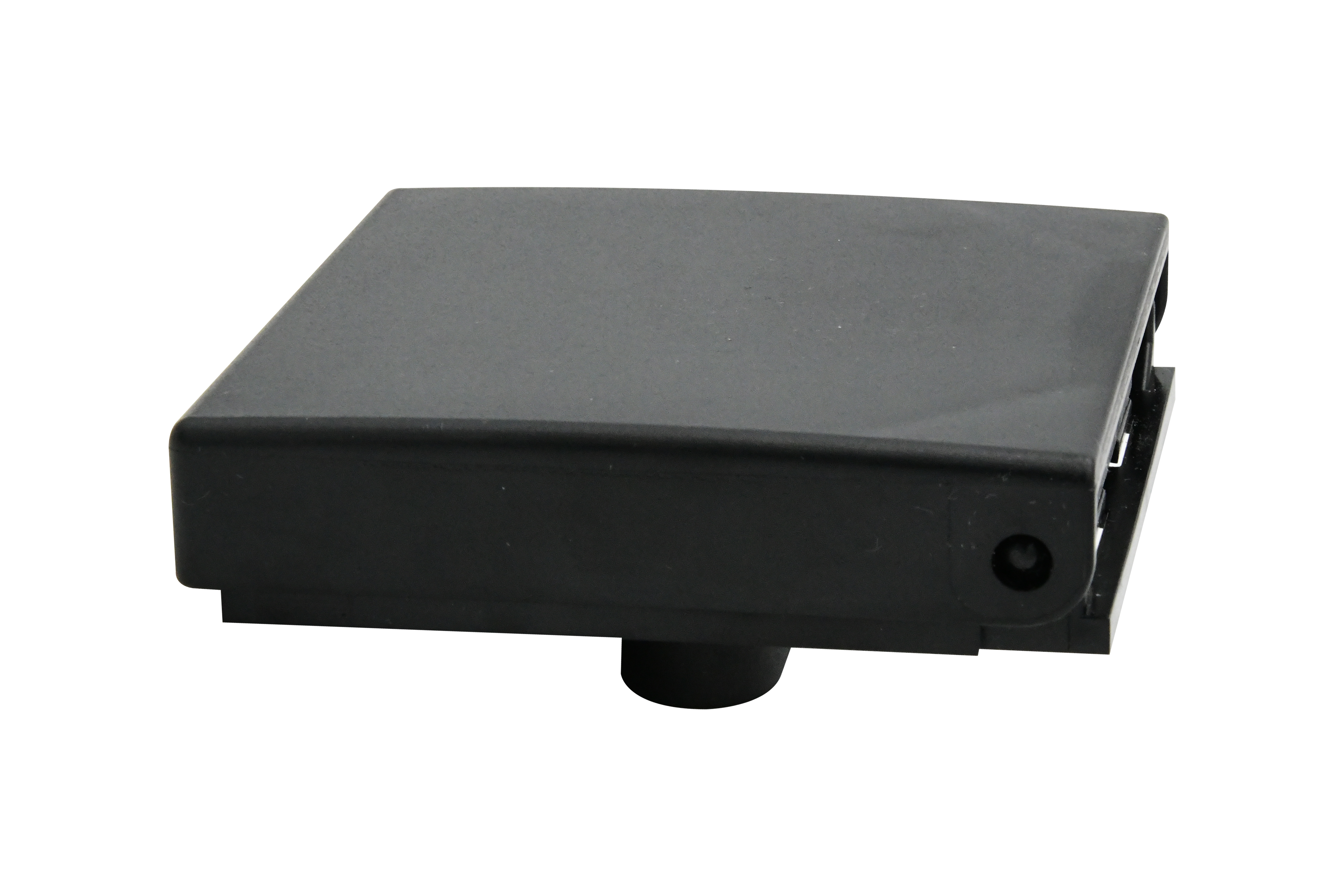 ABS White/Black Clamp-on Adjustable Foldable Compact Drink Holder with Clamp