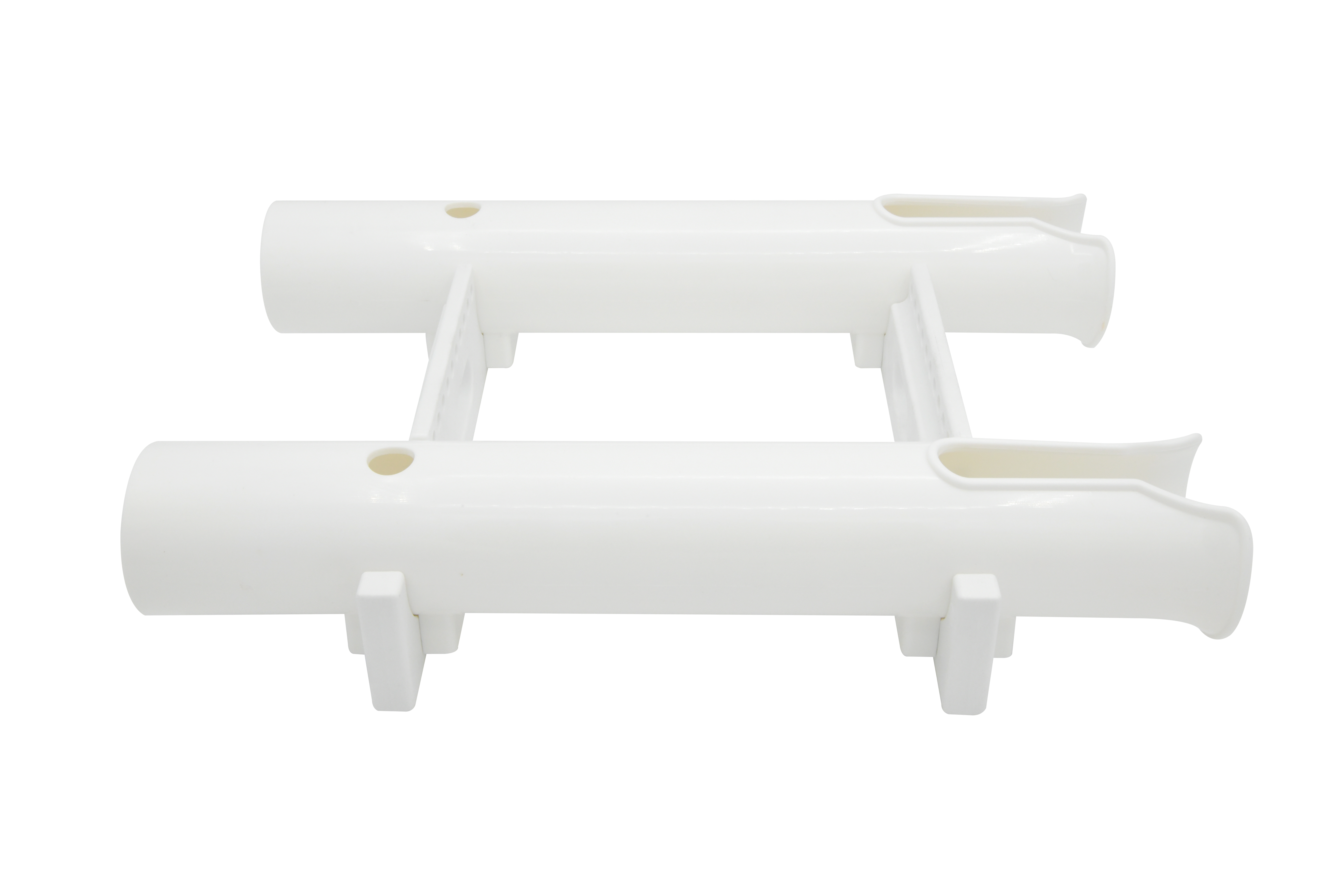 PP White/Black Wall Mount Fishing Rod Holder Bracket