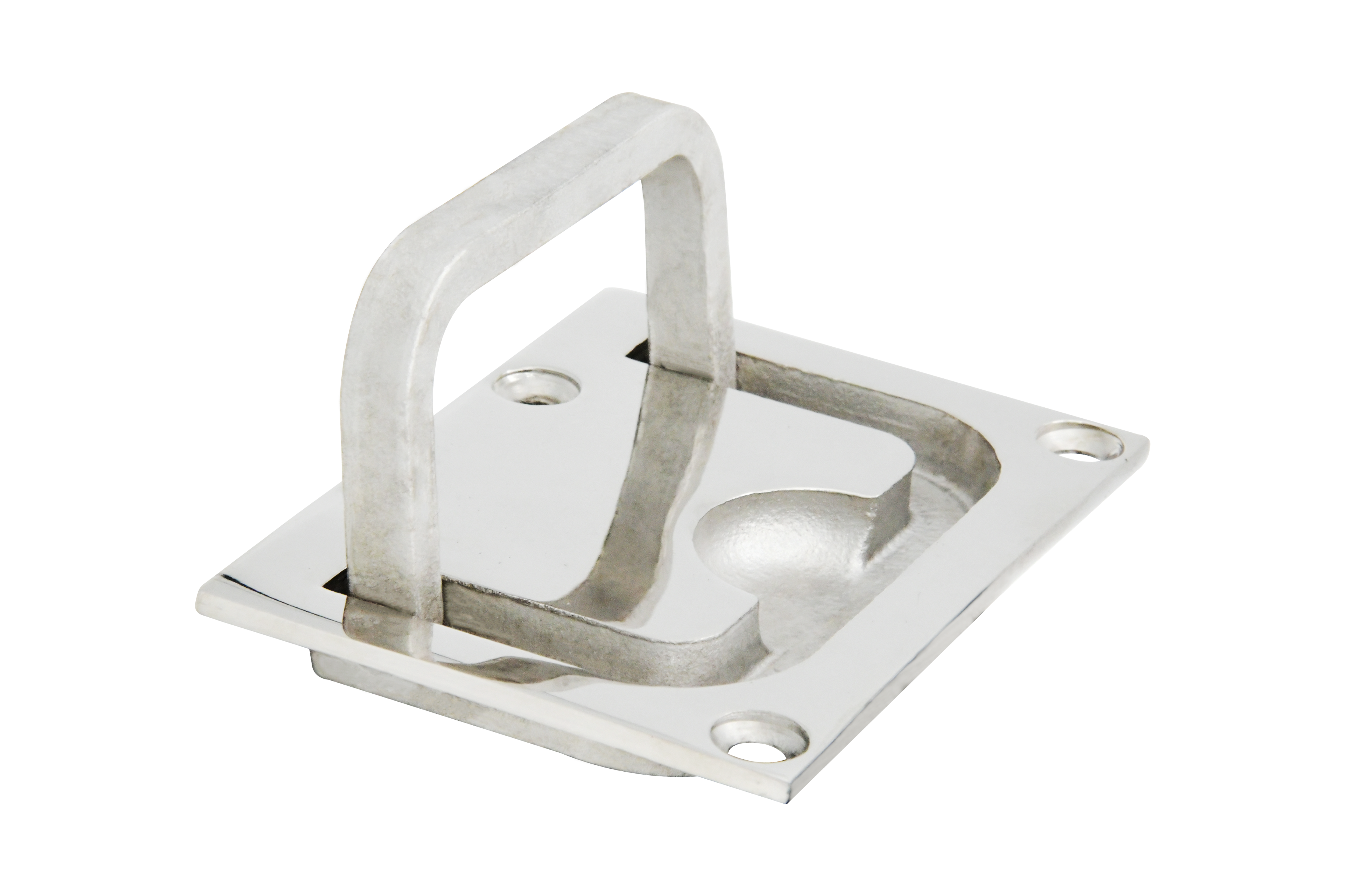 Cast 316 Stainless Steel Square U Flush Lift Snap Handle