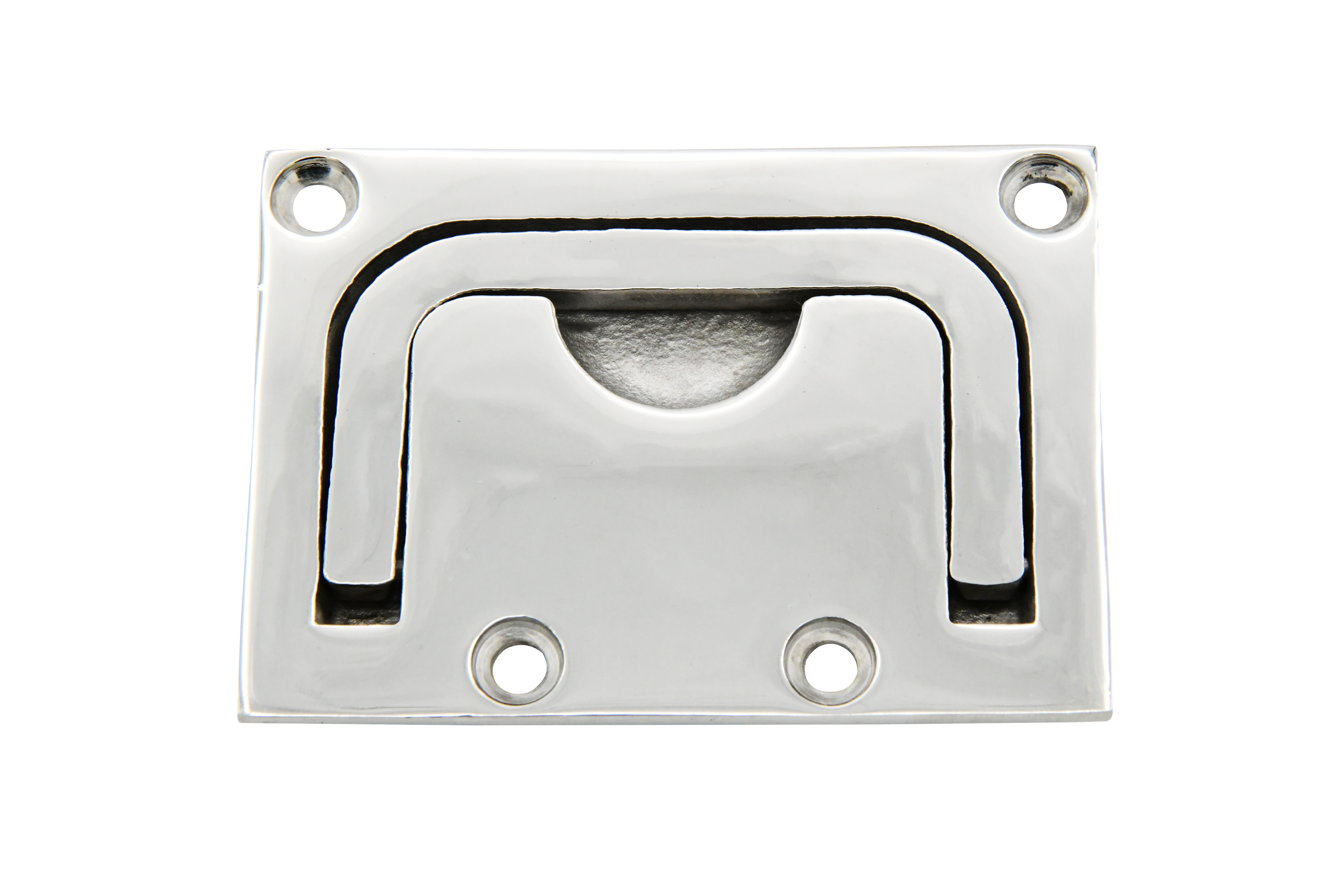 Cast 316 Stainless Steel Square U Flush Lift Snap Handle