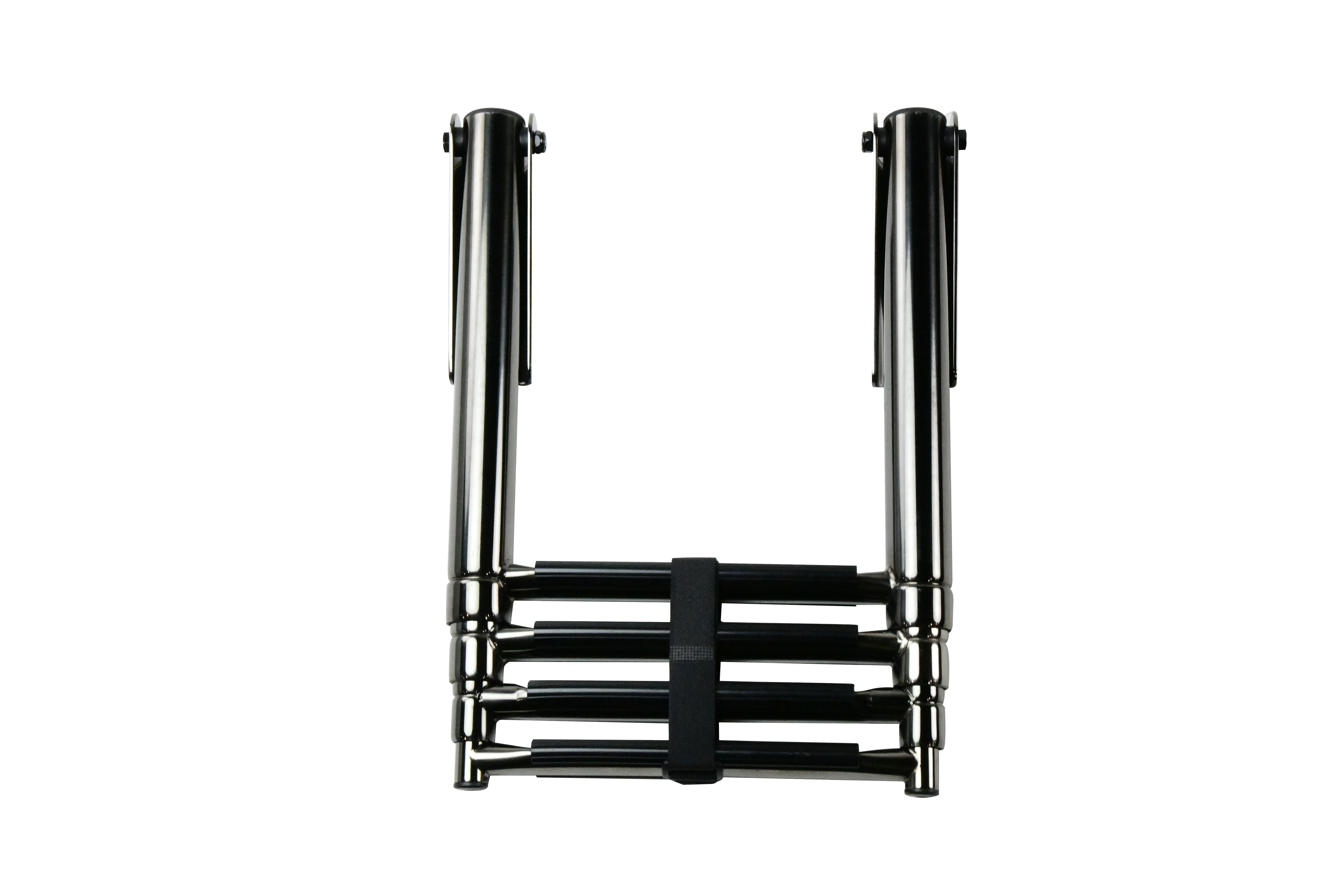 PVD Gun Powder Grey Over Platform Ladder, Safe Deployment