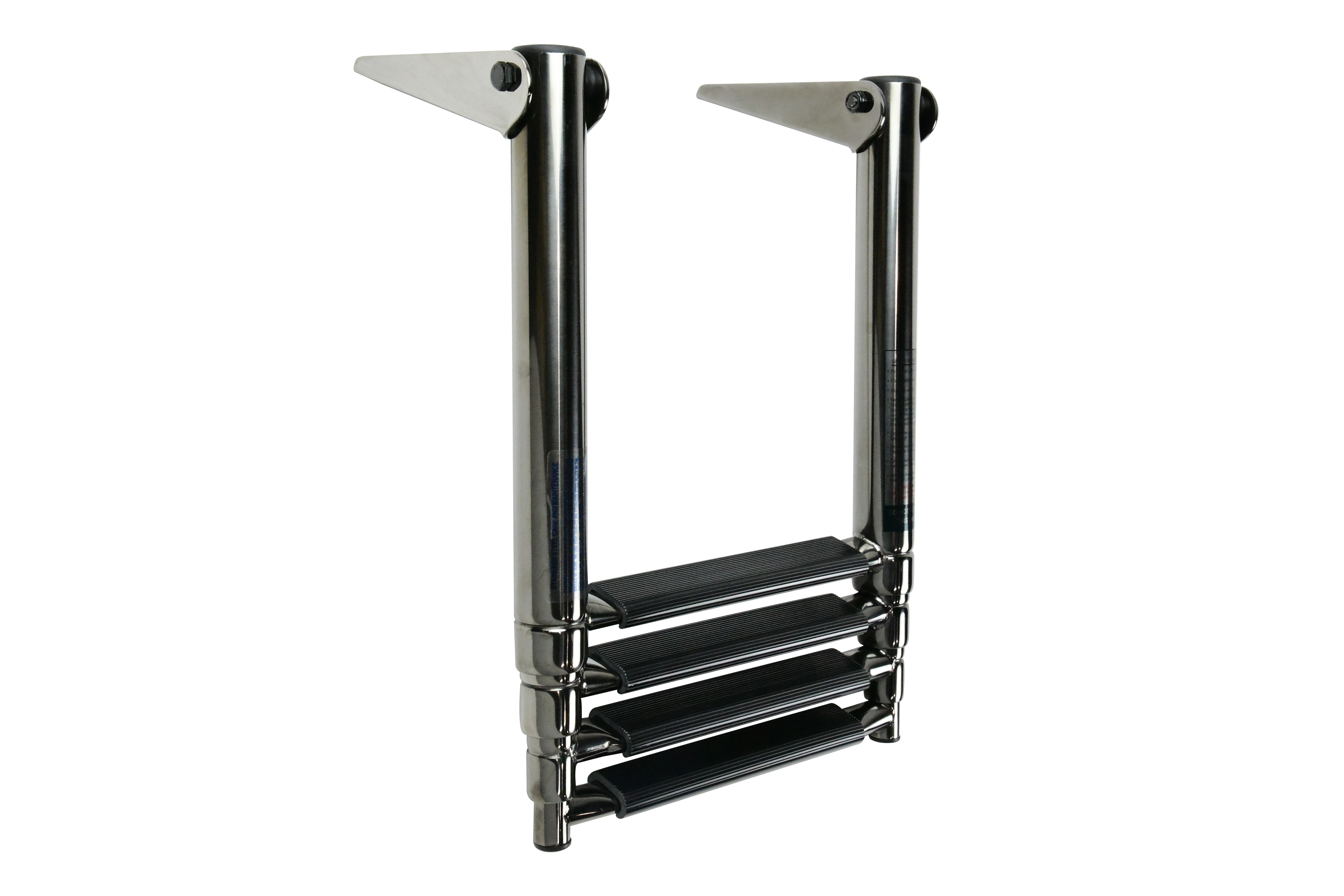 PVD Gun Powder Grey Over Platform Ladder, Safe Deployment