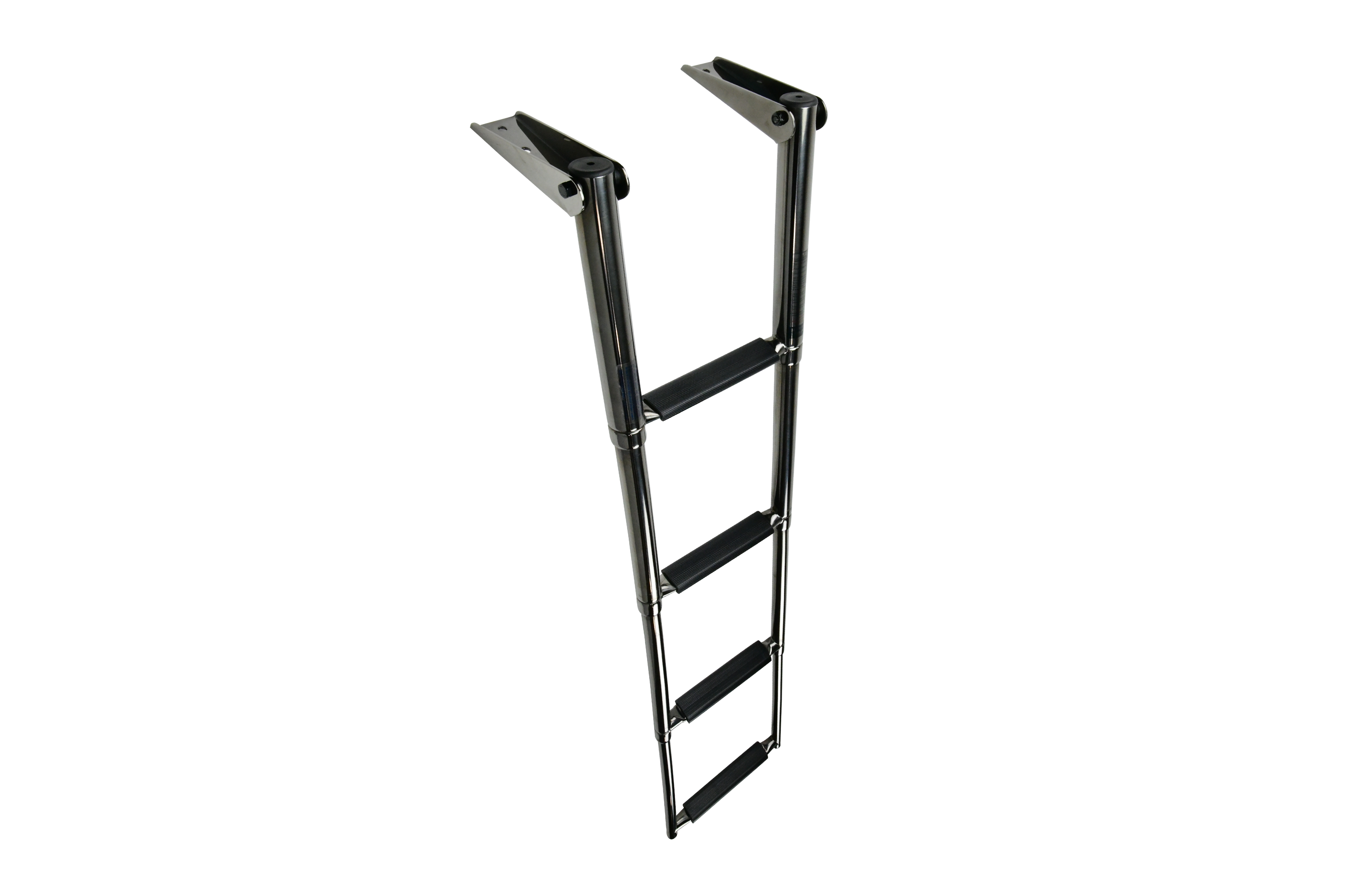 PVD Gun Powder Grey Over Platform Ladder, Safe Deployment