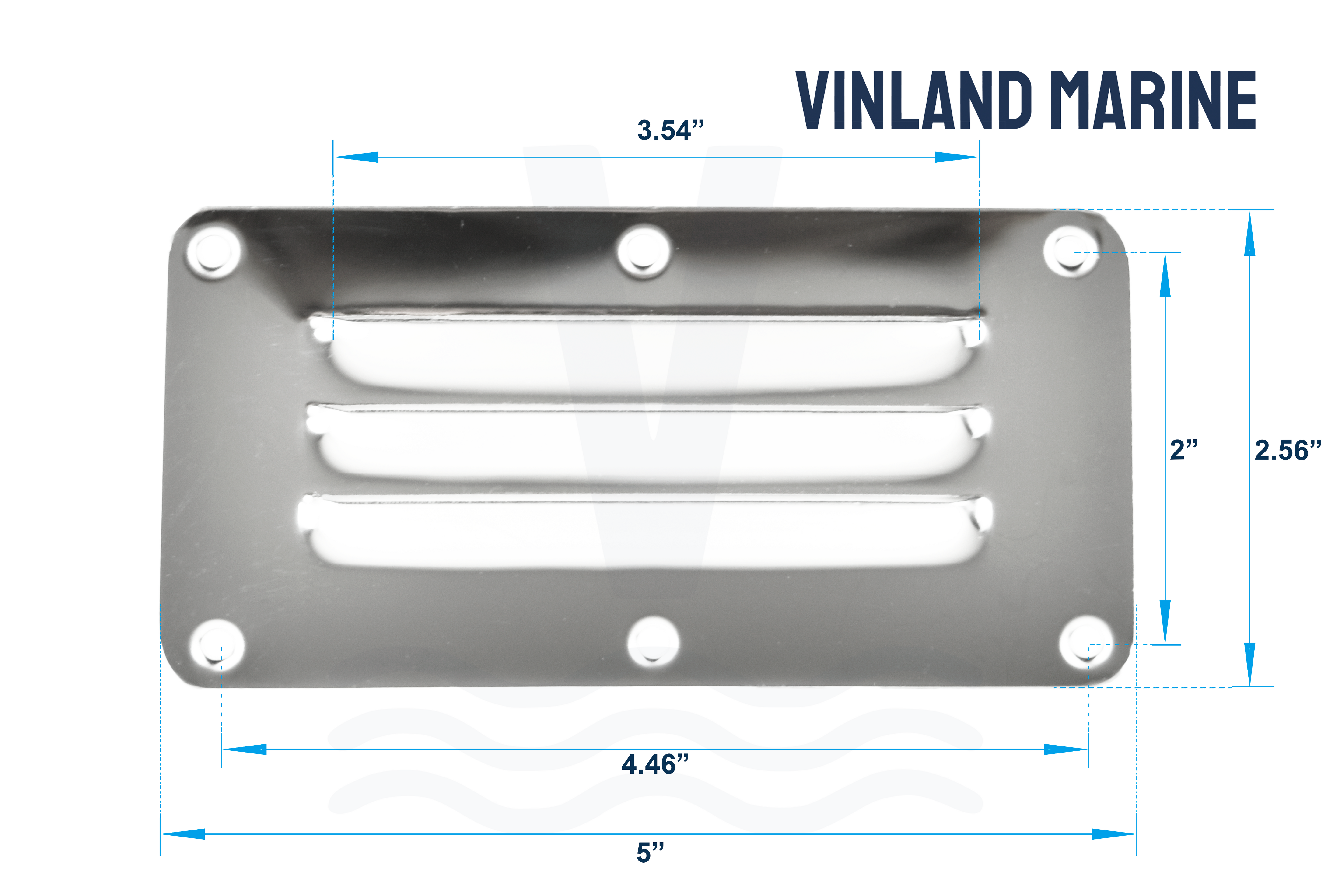 304 Stainless Steel Stamped Louvered Vent Cover