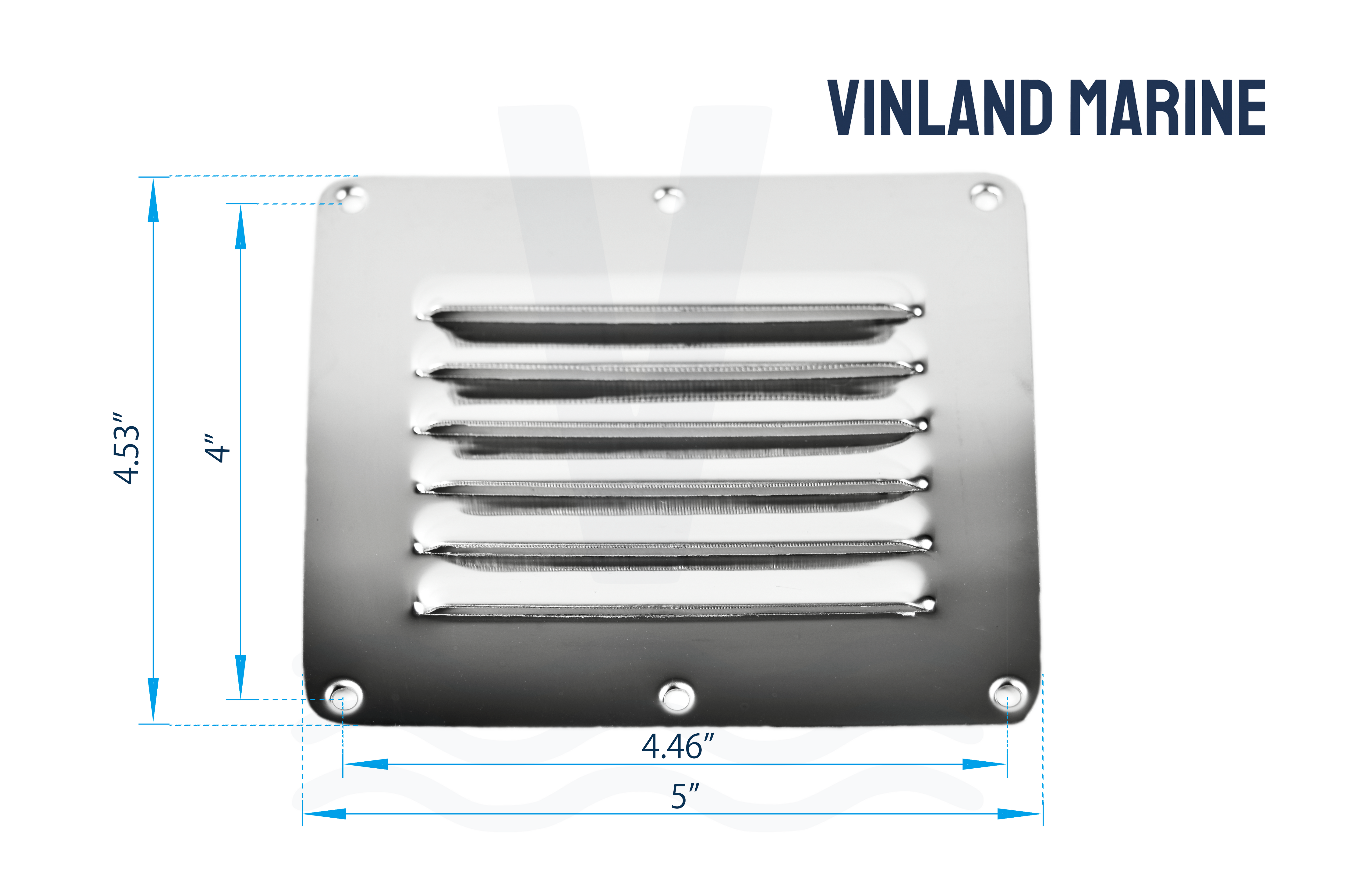 304 Stainless Steel Stamped Louvered Vent Cover