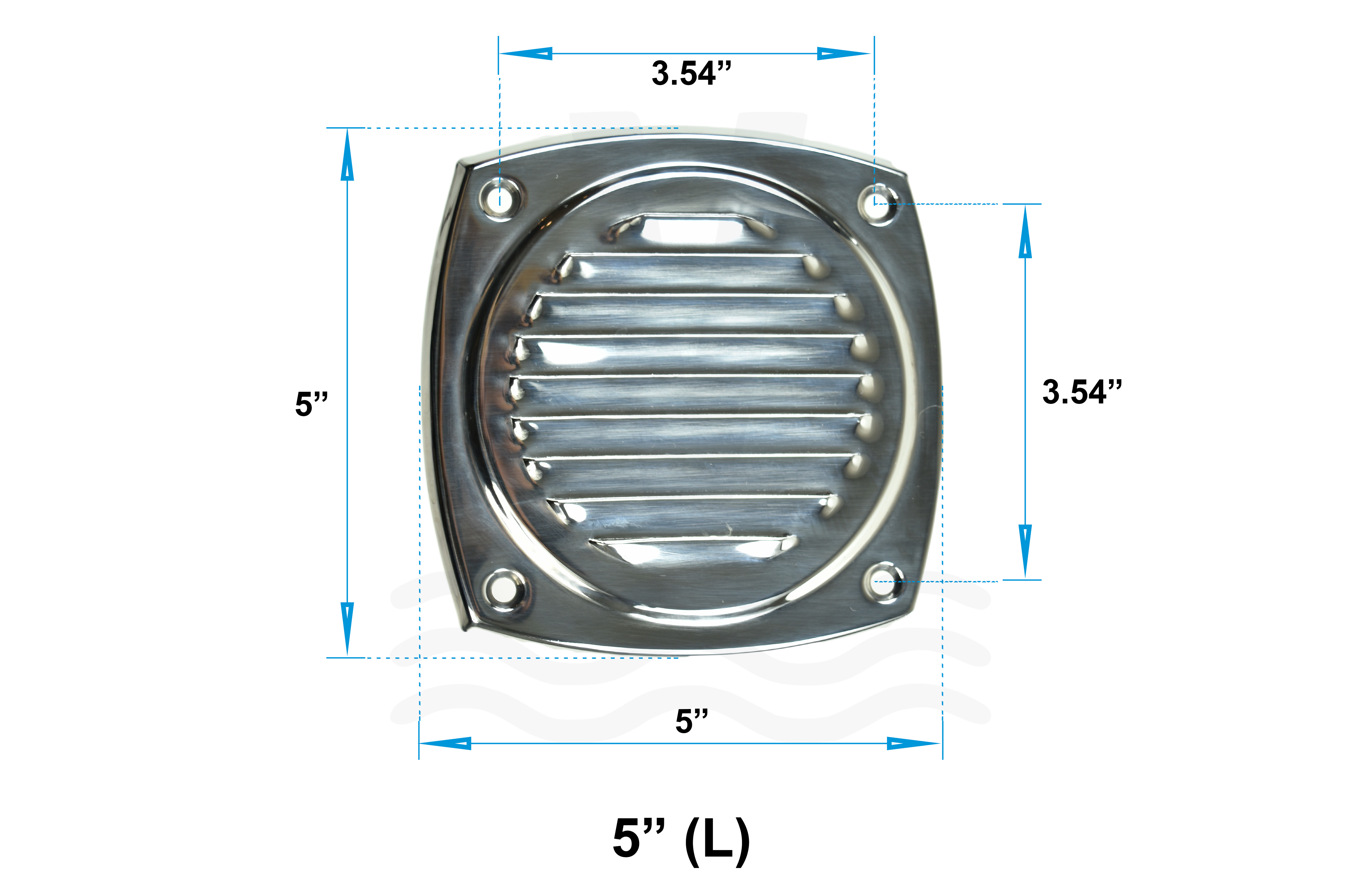 304 Stainless Steel Louvered Vent Cover