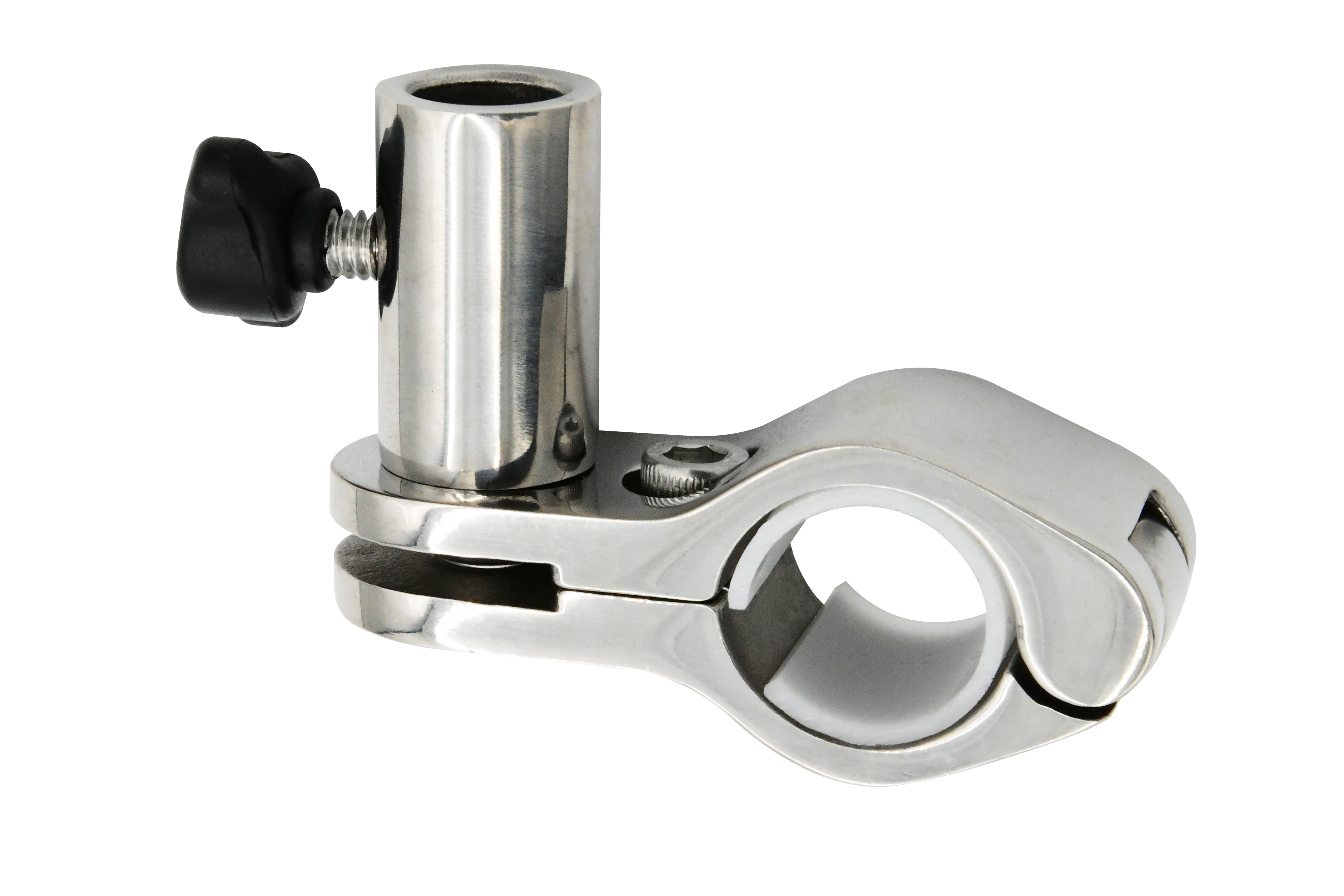 Vinalnd Marine Removable Flagpole Clamp on Base 304 Stainless Steel