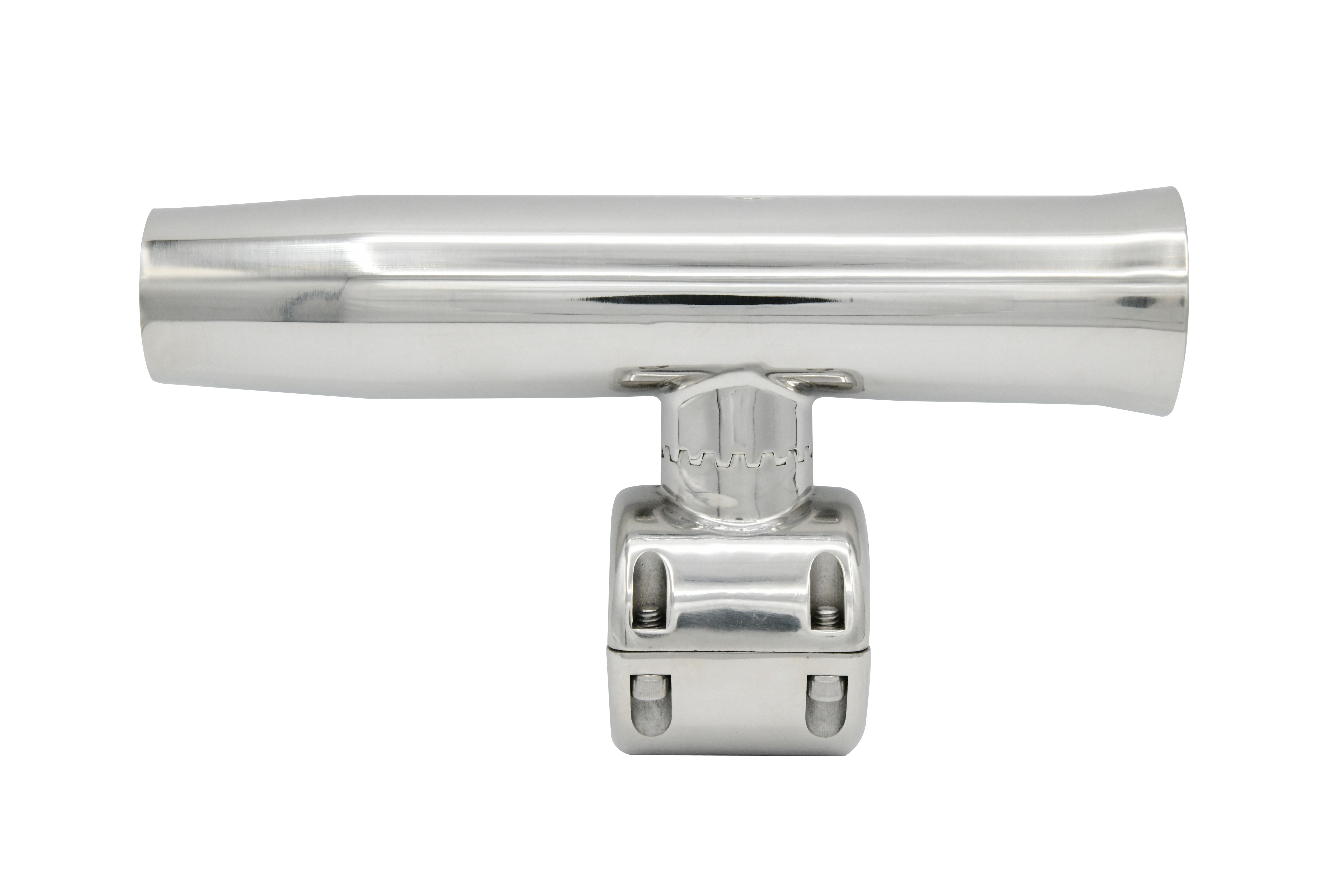 Vinland Marine 304SS Clamp On Rod Holder for Ø1-1/2"~1-5/8" Front View 2 (S4625LN)