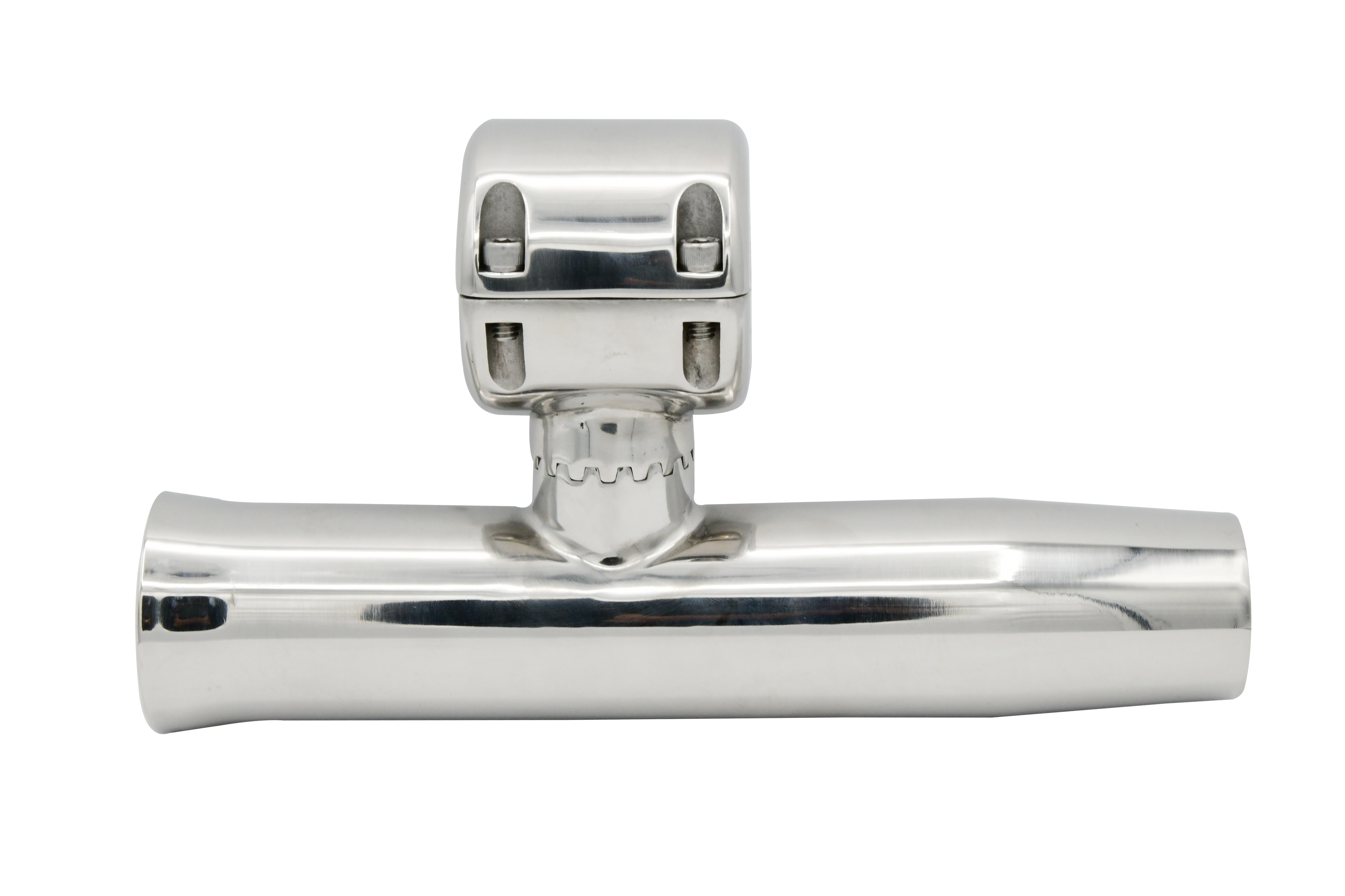 Vinland Marine 304SS Clamp On Rod Holder for Ø1-1/2"~1-5/8" Front View (S4625LN)