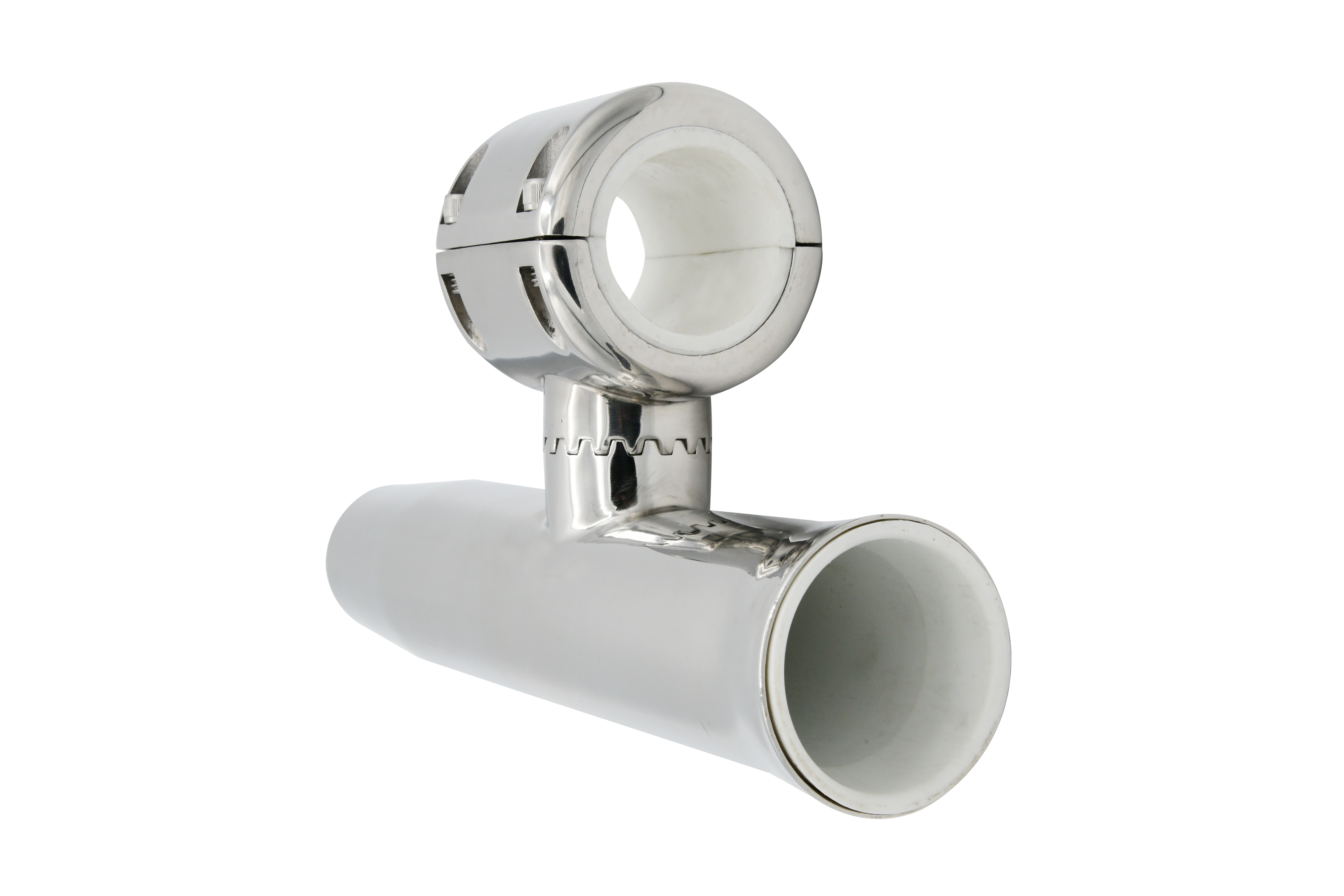 Vinland Marine 304SS Clamp On Rod Holder for Ø1-1/2"~1-5/8" Top View 2 (S4625LN)