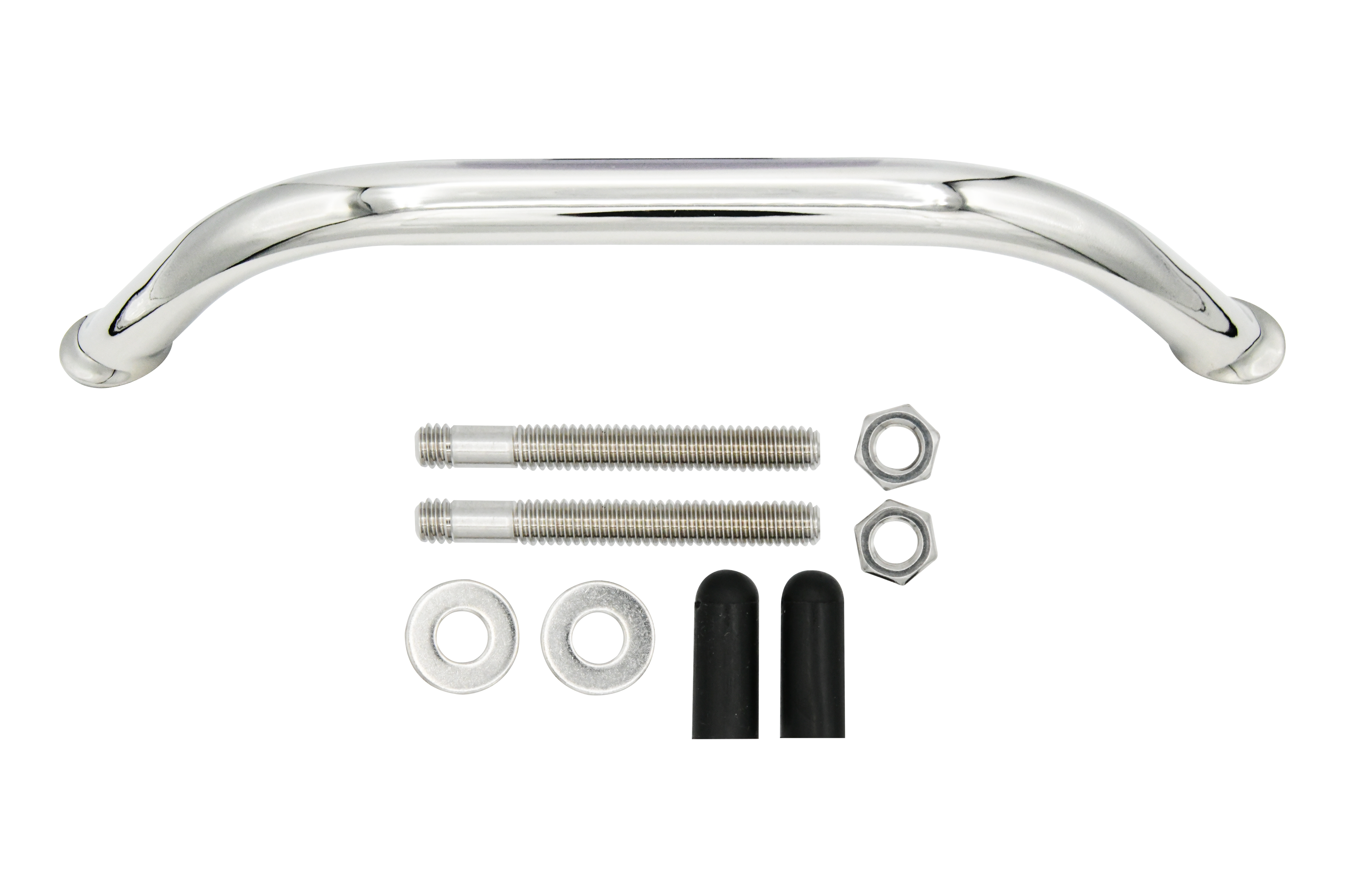 Vinland Marine 304SS Oval Tube Handrail 5/16"-2" stub, 12" C-C Exploded View (S8767BY1)