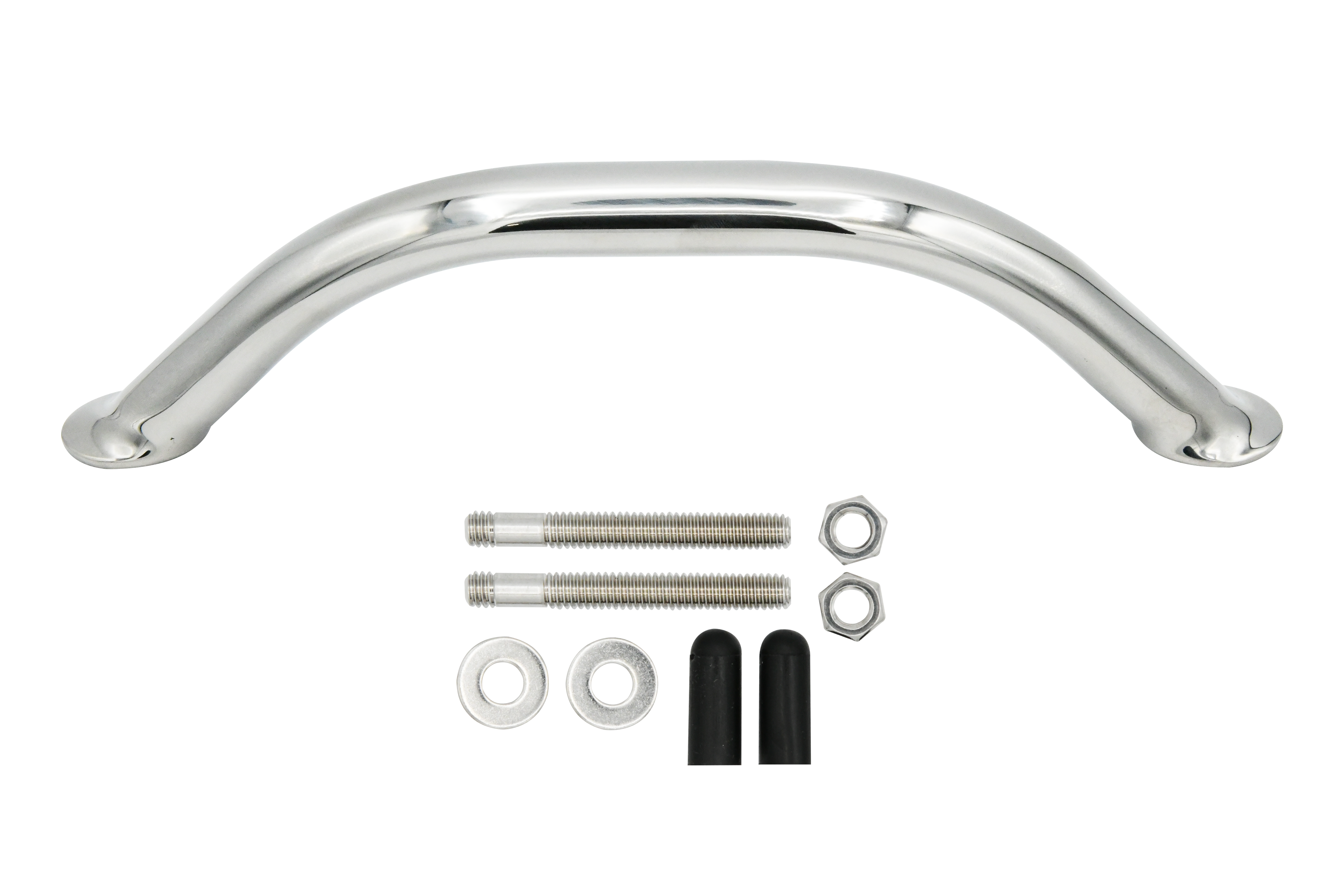 Vinland Marine 304SS Oval Tube Handrail 5/16"-2" stub, 9" C-C Exploded View (S8763BY1)