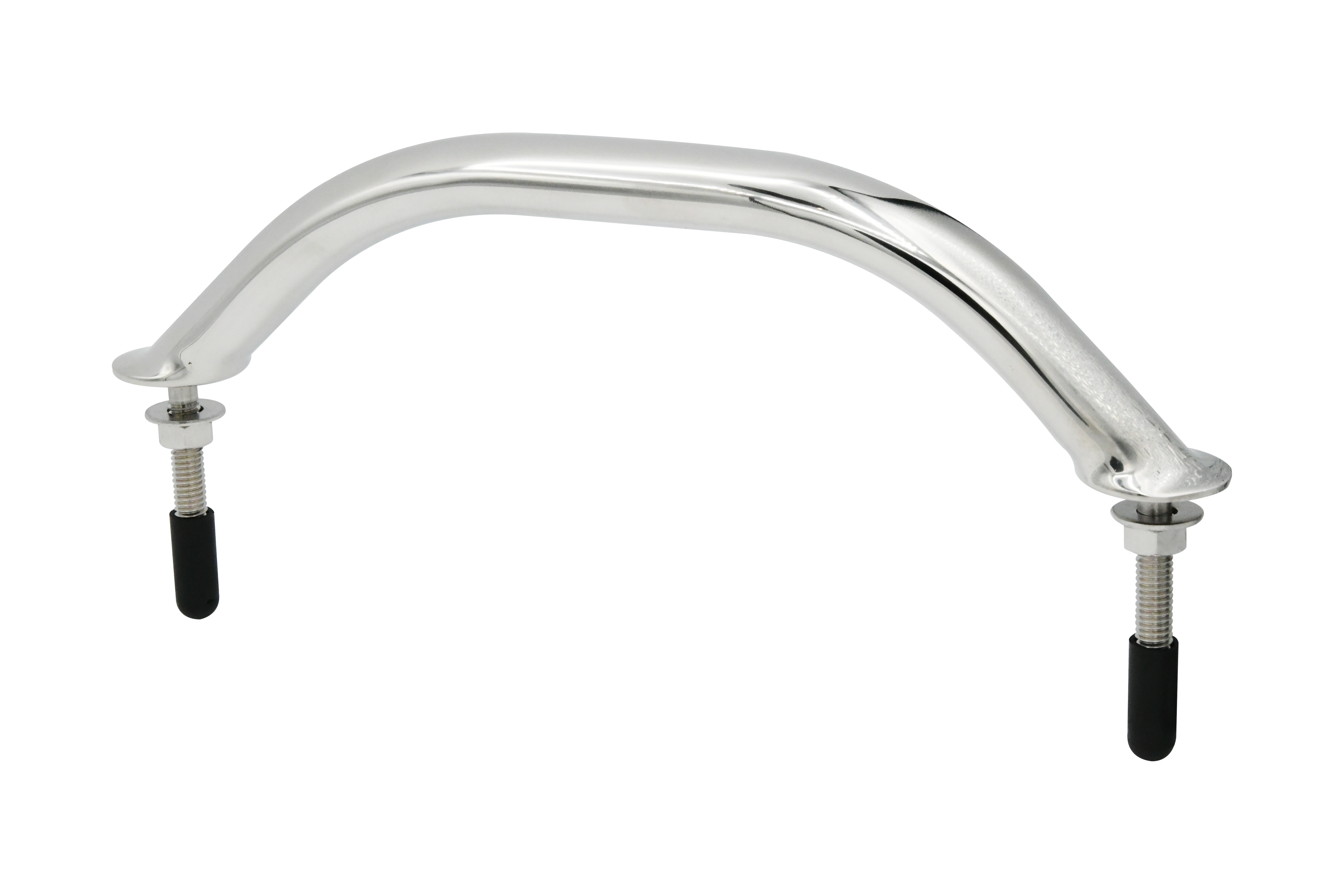 Vinland Marine 304SS Oval Tube Handrail 5/16"-2" stub, 9" C-C Front View (S8763BY1)