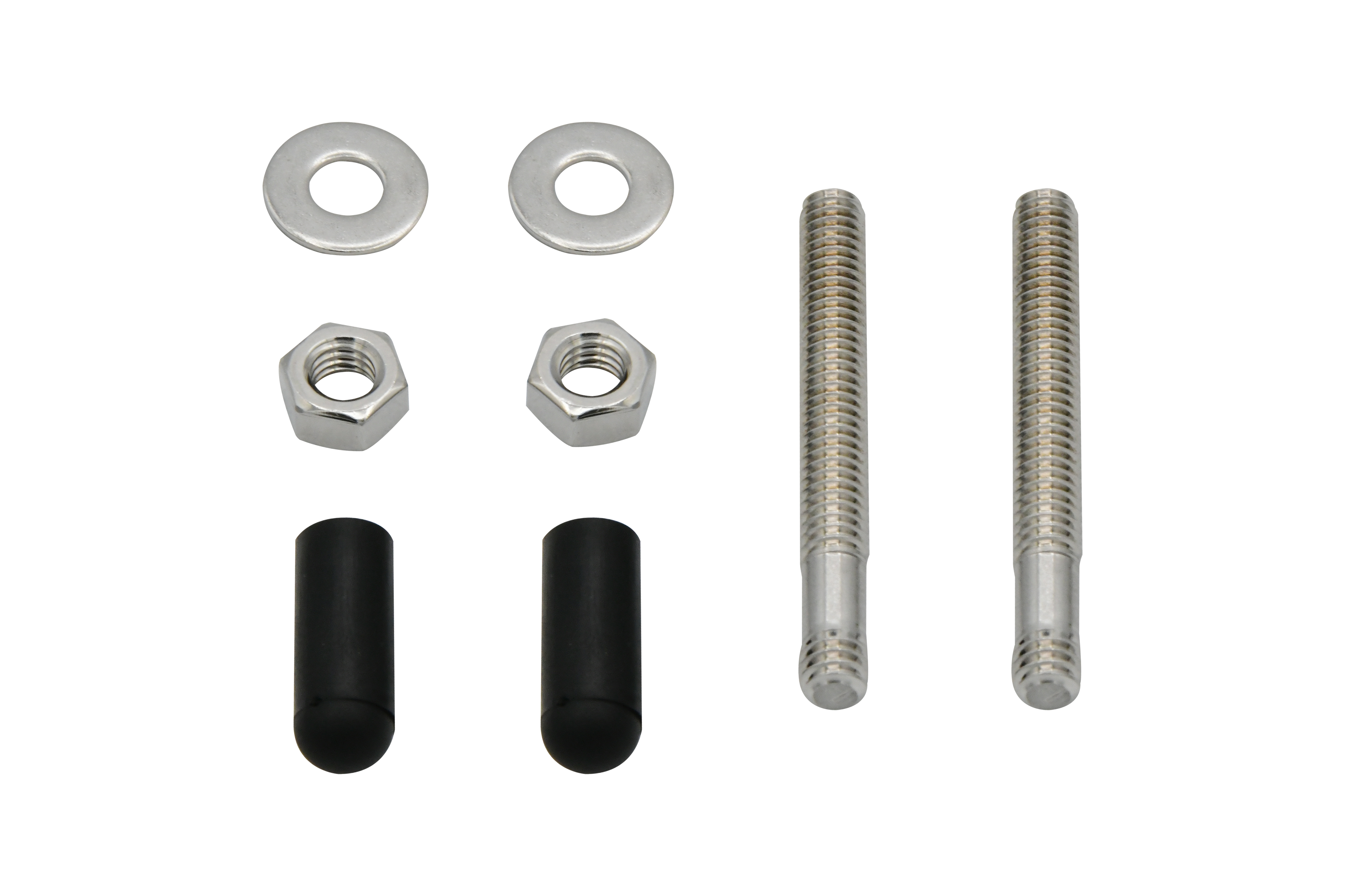 Vinland Marine 304 Stainless Steel Ø5/16" Double End Thread w/ PVC Cap Front View (S4925TDLN)