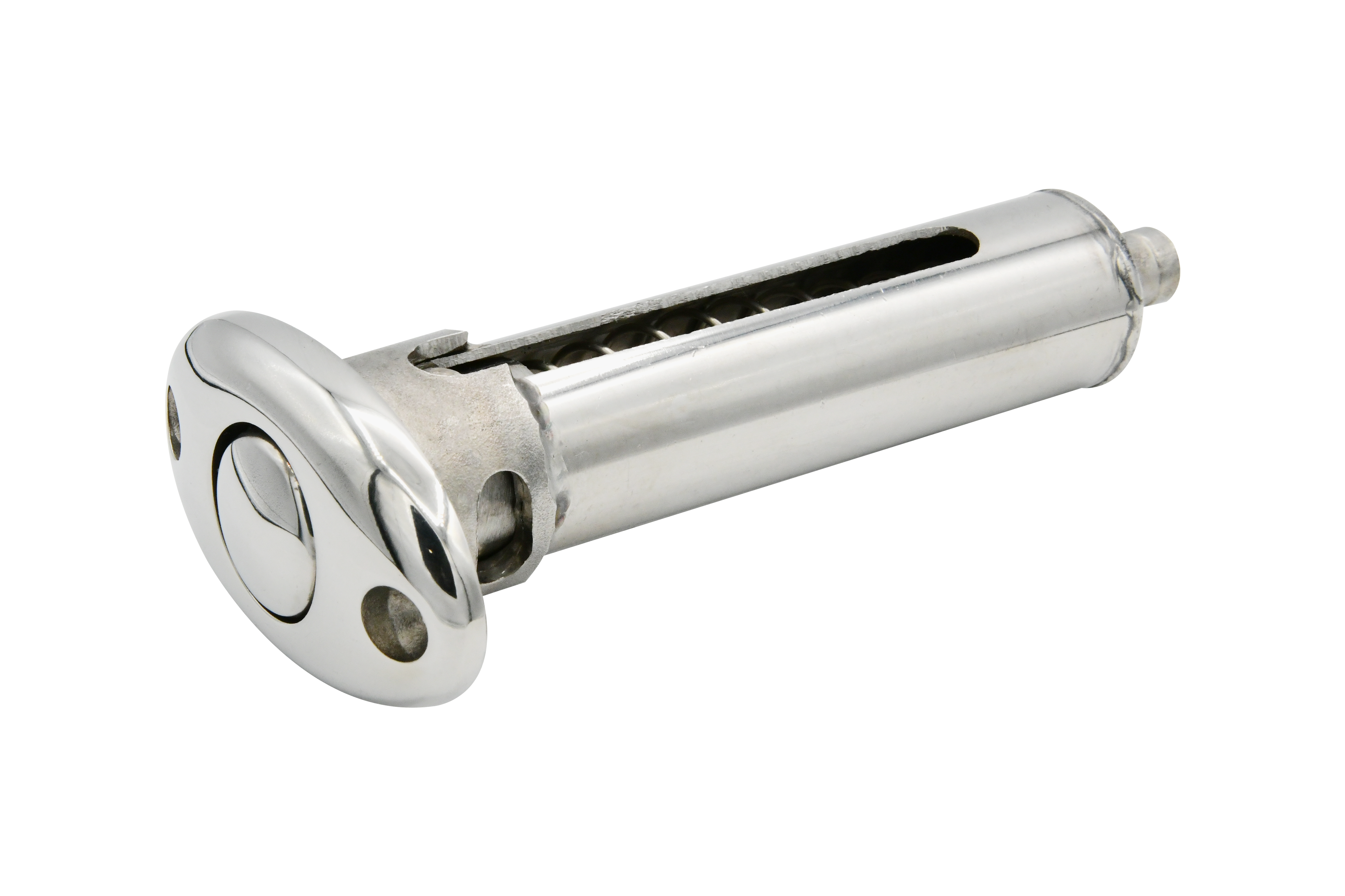 Vinland Marine 304 stainless steel 90° Quick Release Base For Flagpole, Laid Flat View (S4639B)