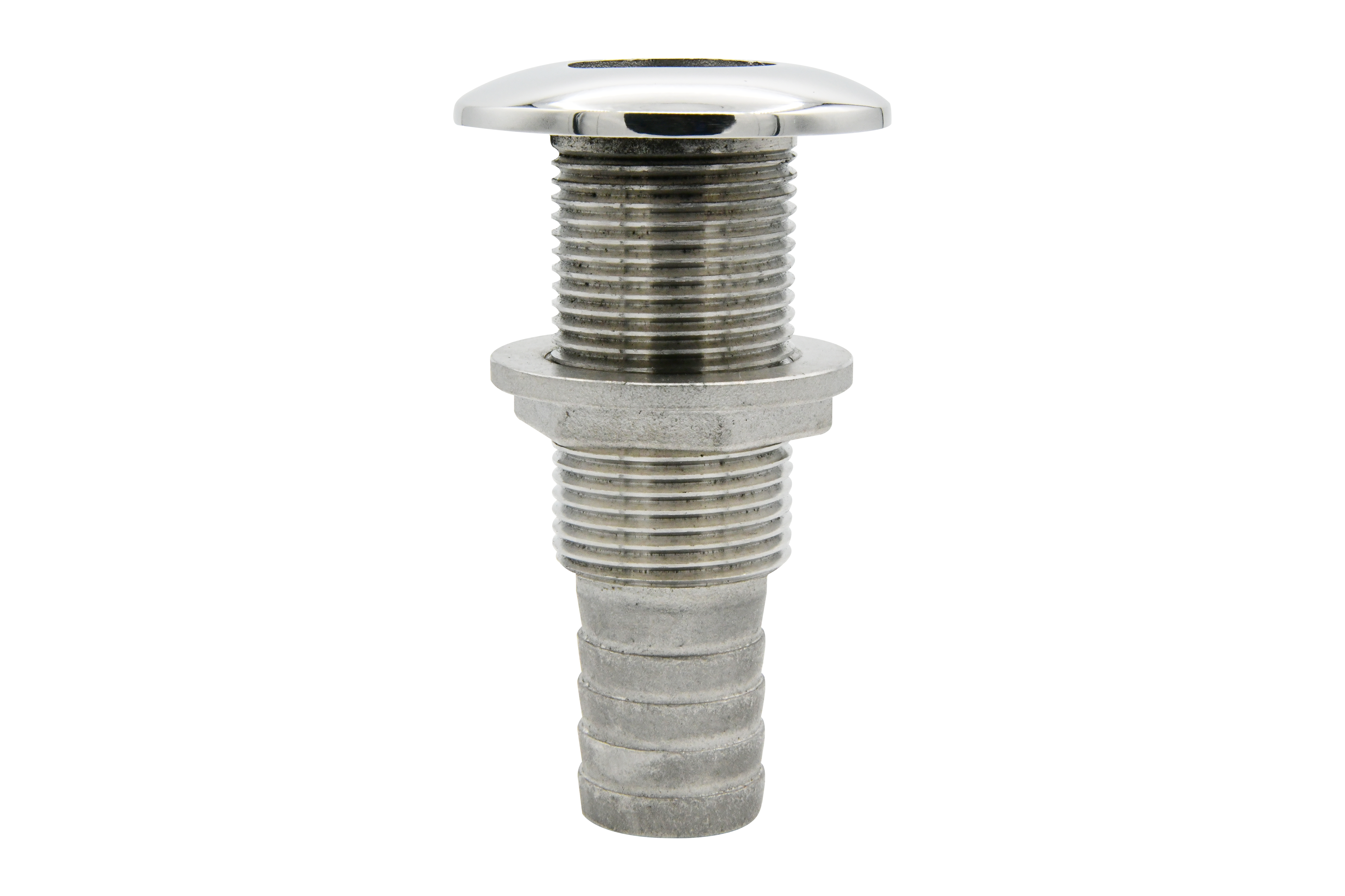 Vinland Marine 316SS Thru-Hull Fitting Hose Ø1”; Thread 1”-11.5NPS Main Photo (S4858A)