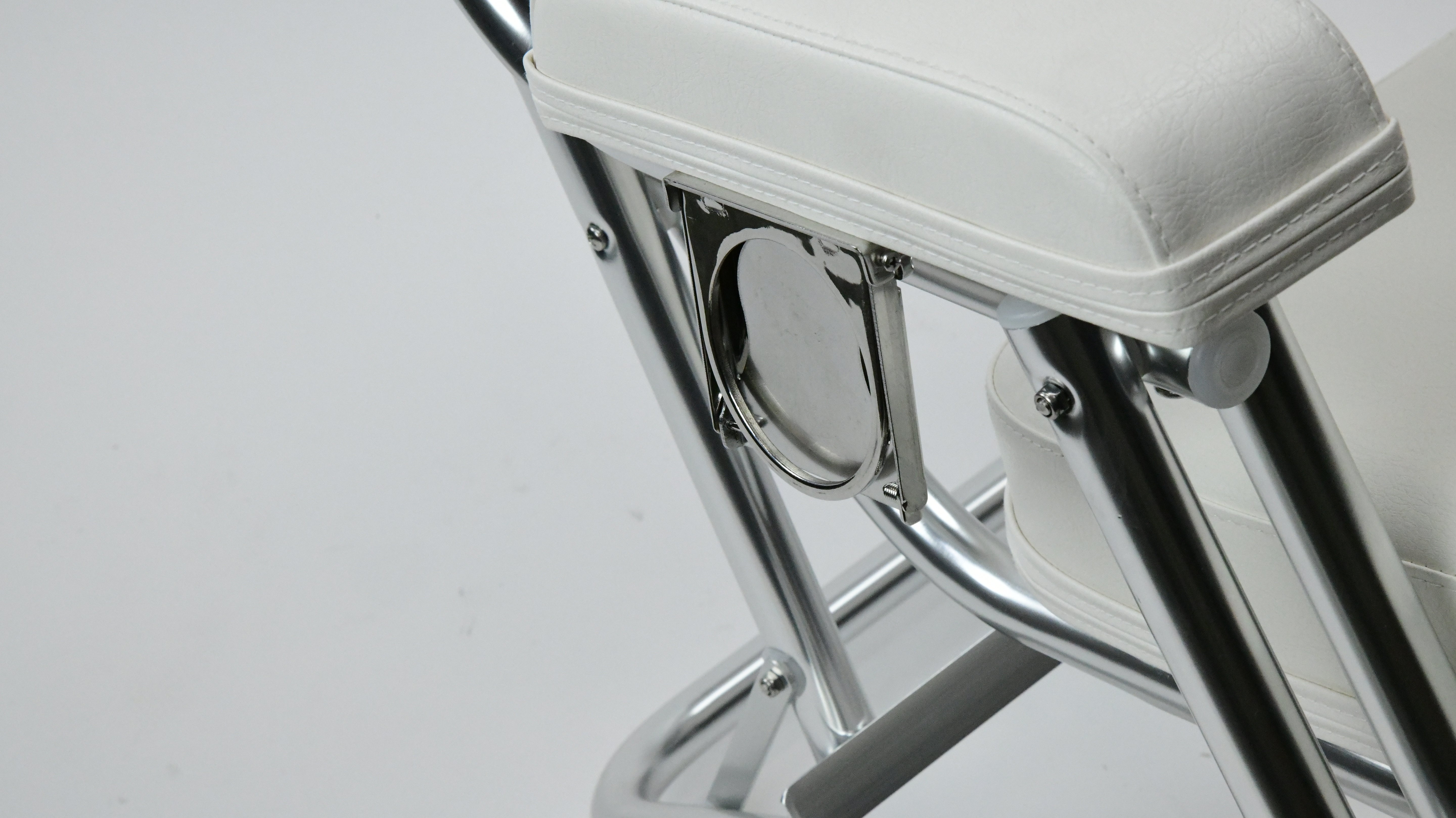 Vinland Marine Aluminum Folding Deck Chair conceal cup holder half stowed