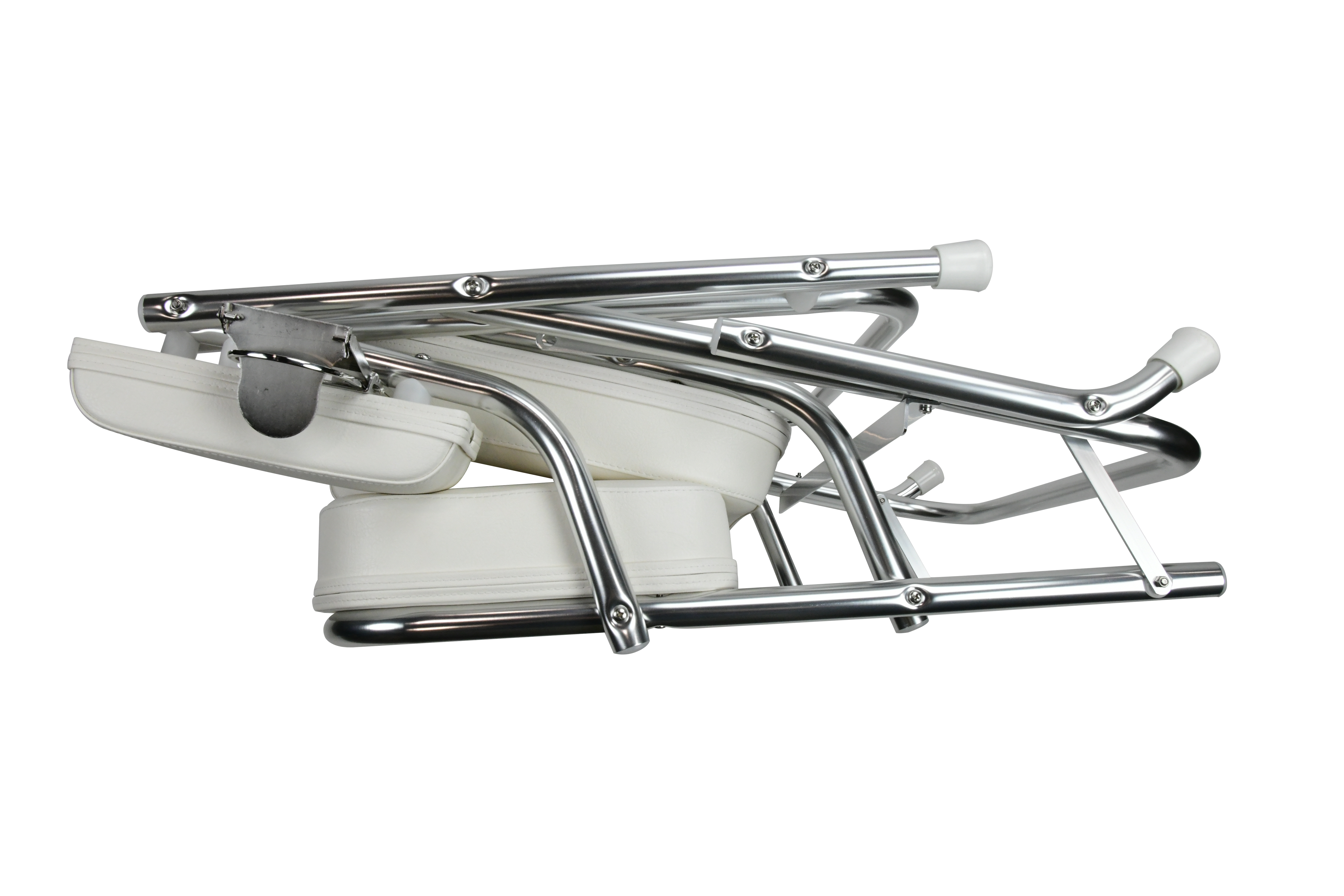 Vinland Marine Aluminum Folding Deck Chair folded side view