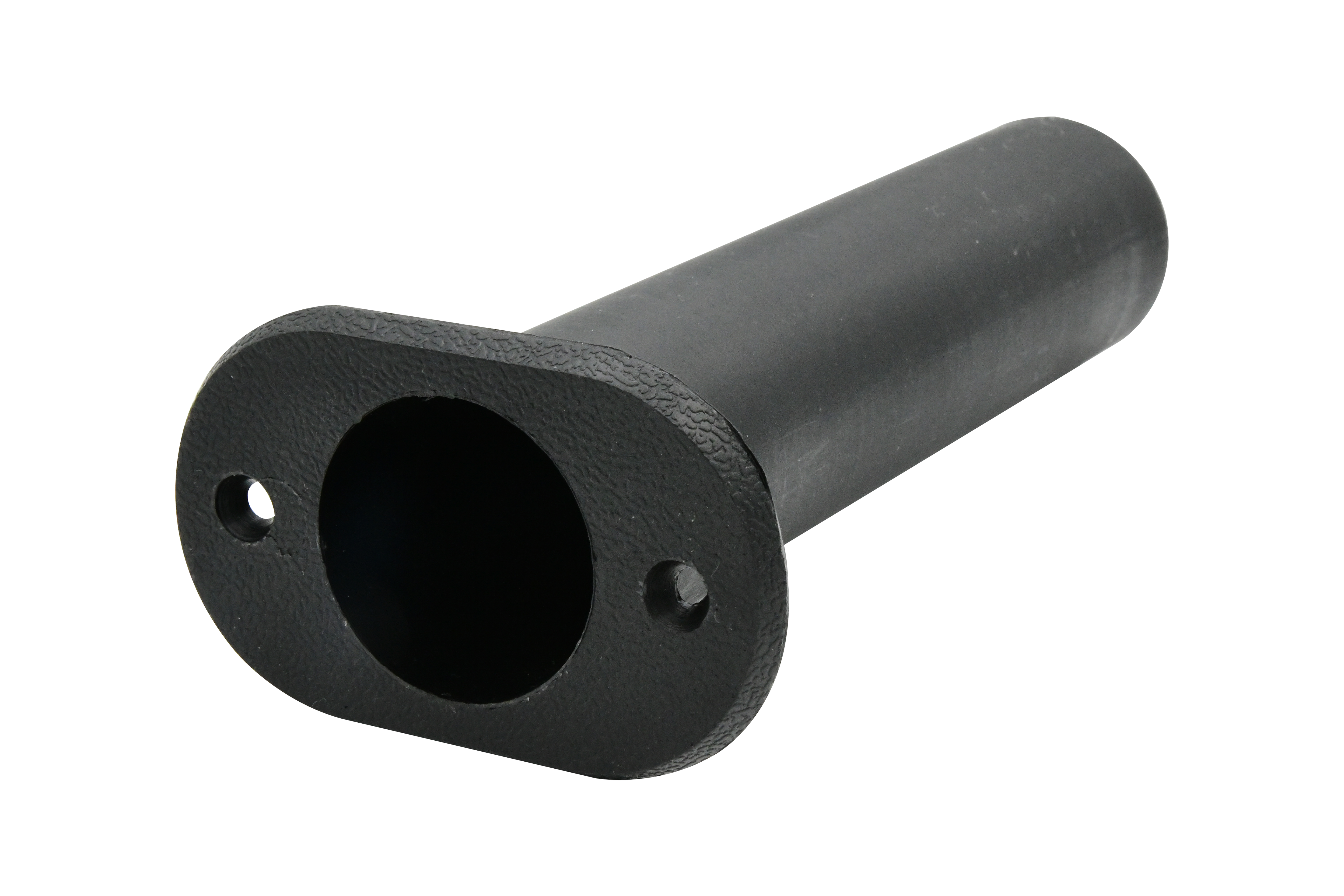 Vinland Marine Black Plastic 90° Flush Mount Rod Holder, Ø1-1/2" Laid Flat View (P7893B)