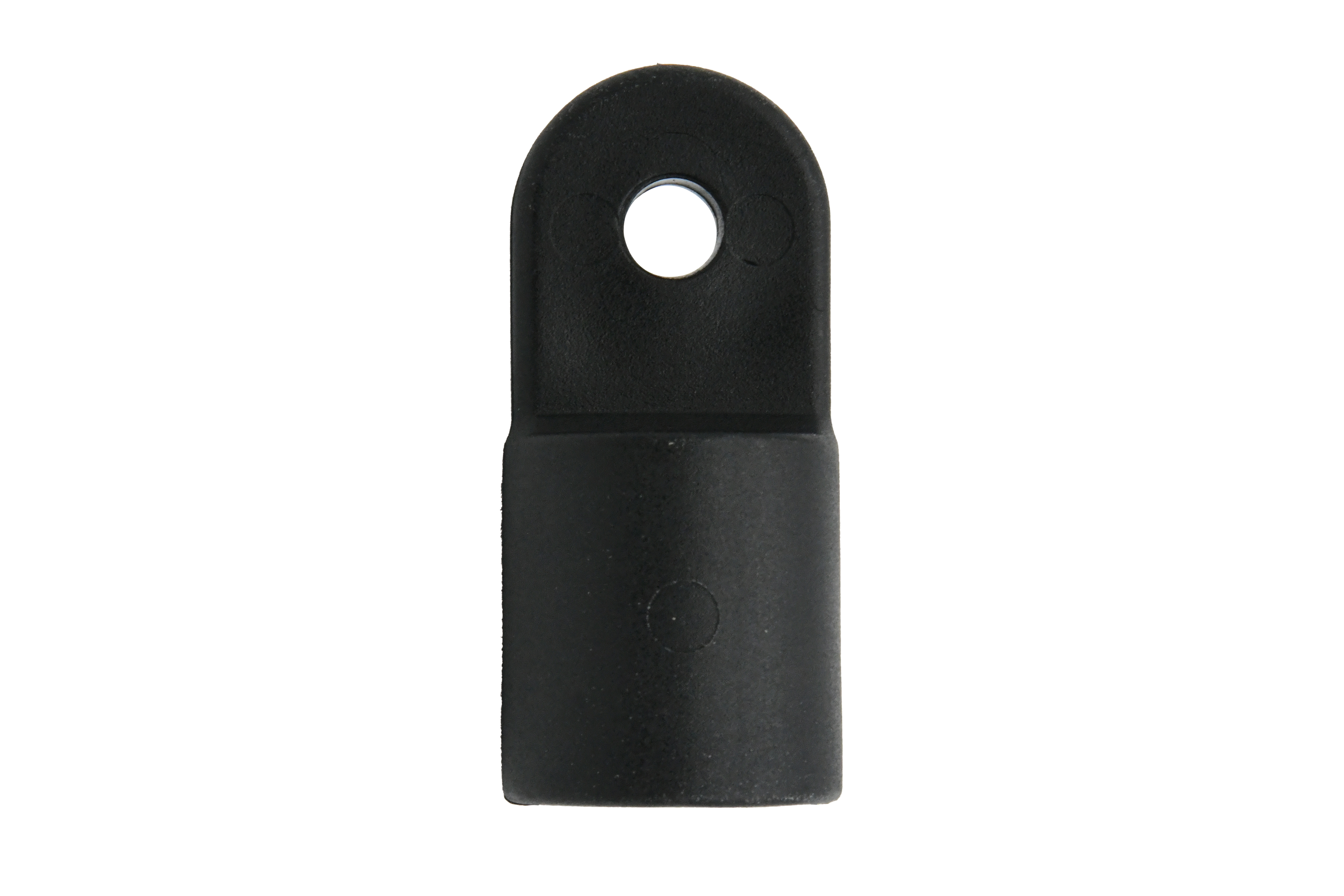 Vinland Marine Nylon Black External/Outside Eye End for 7/8" tubes Front View (P4803)