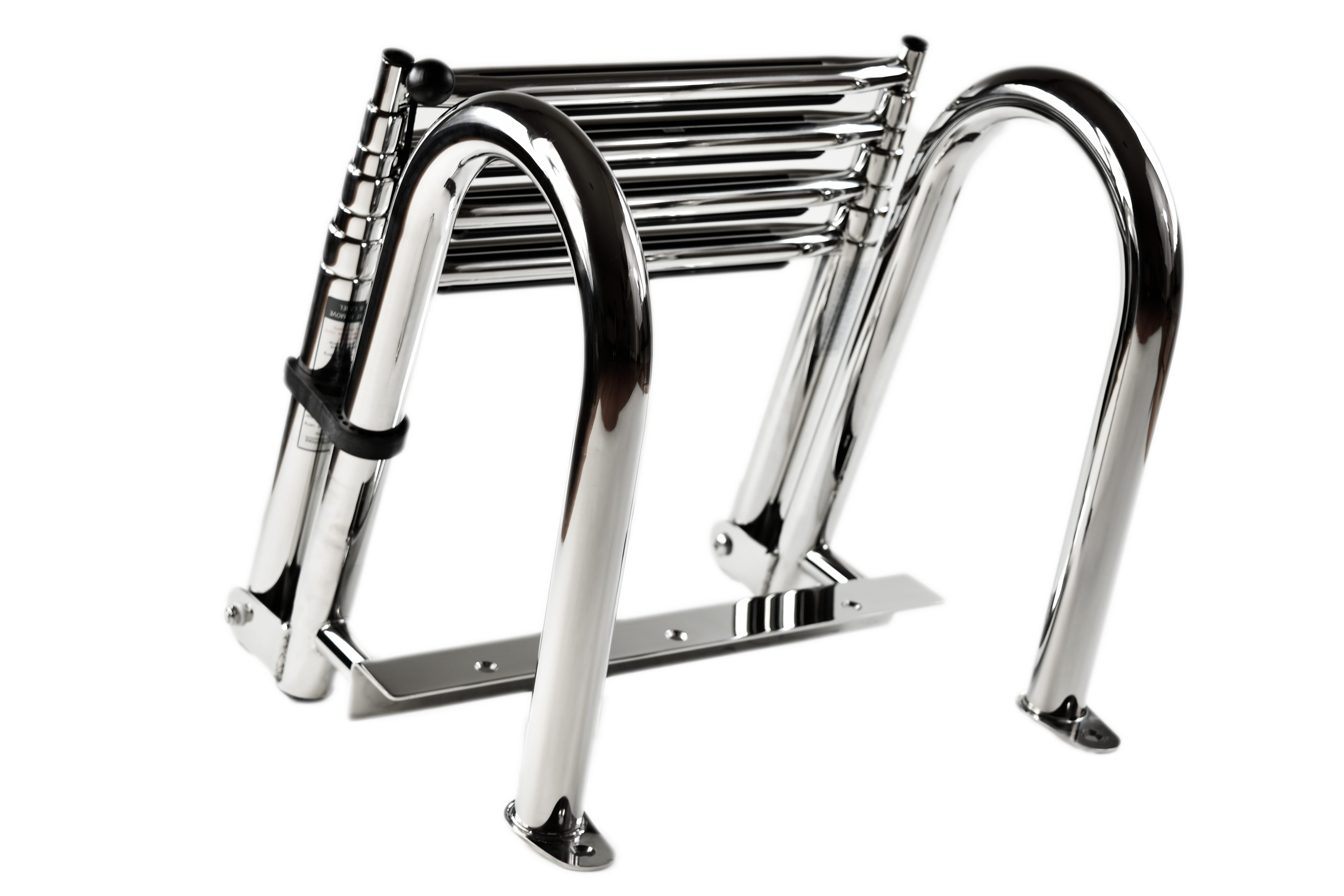 Vinland Marine Pontoon Ladder with Grab Rail Over Platform 304 Stainless Steel detail