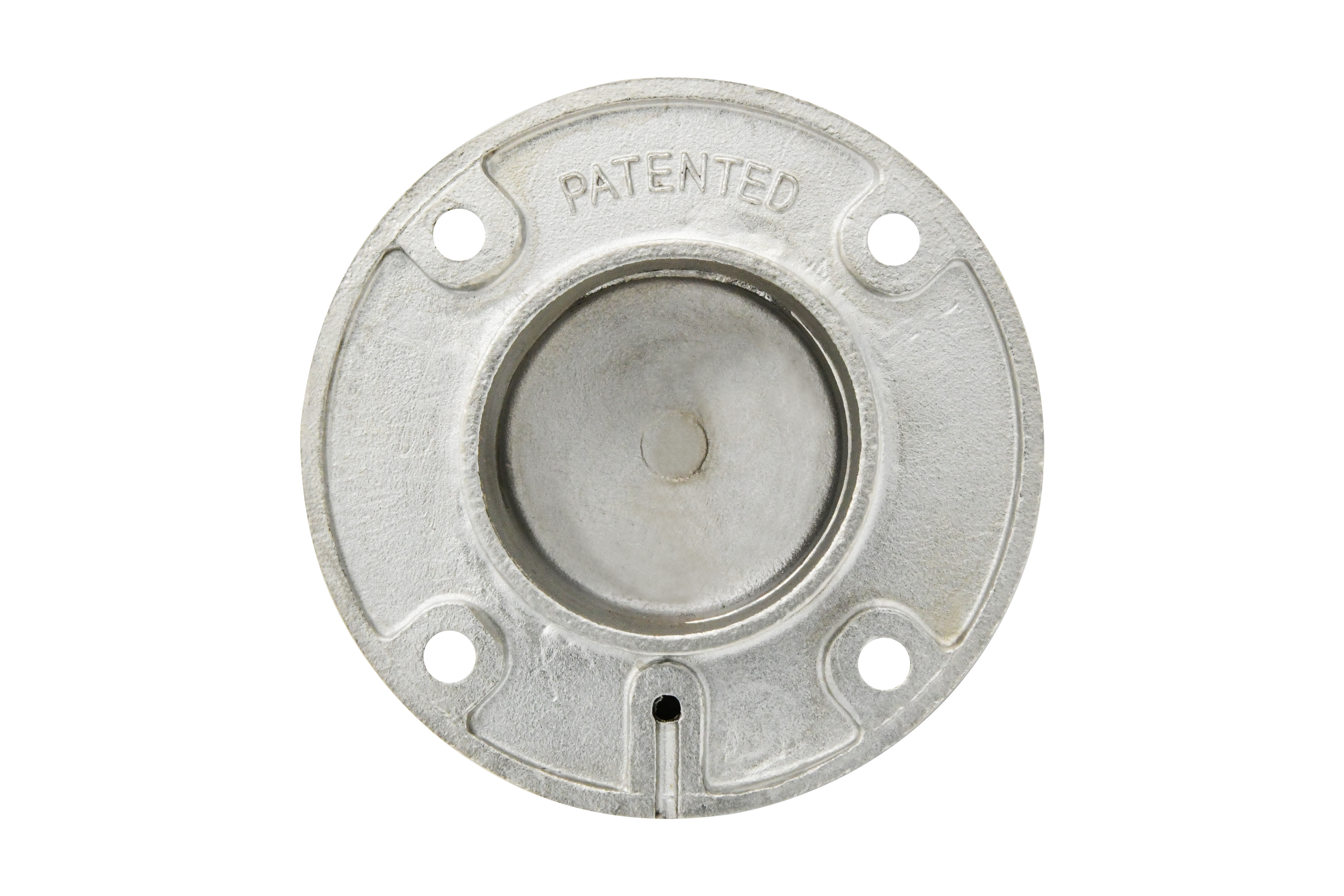 Vinland Marine Round Hinged Deck Pipe Cast 316 Stainless Steel Bottom View (S4865A)