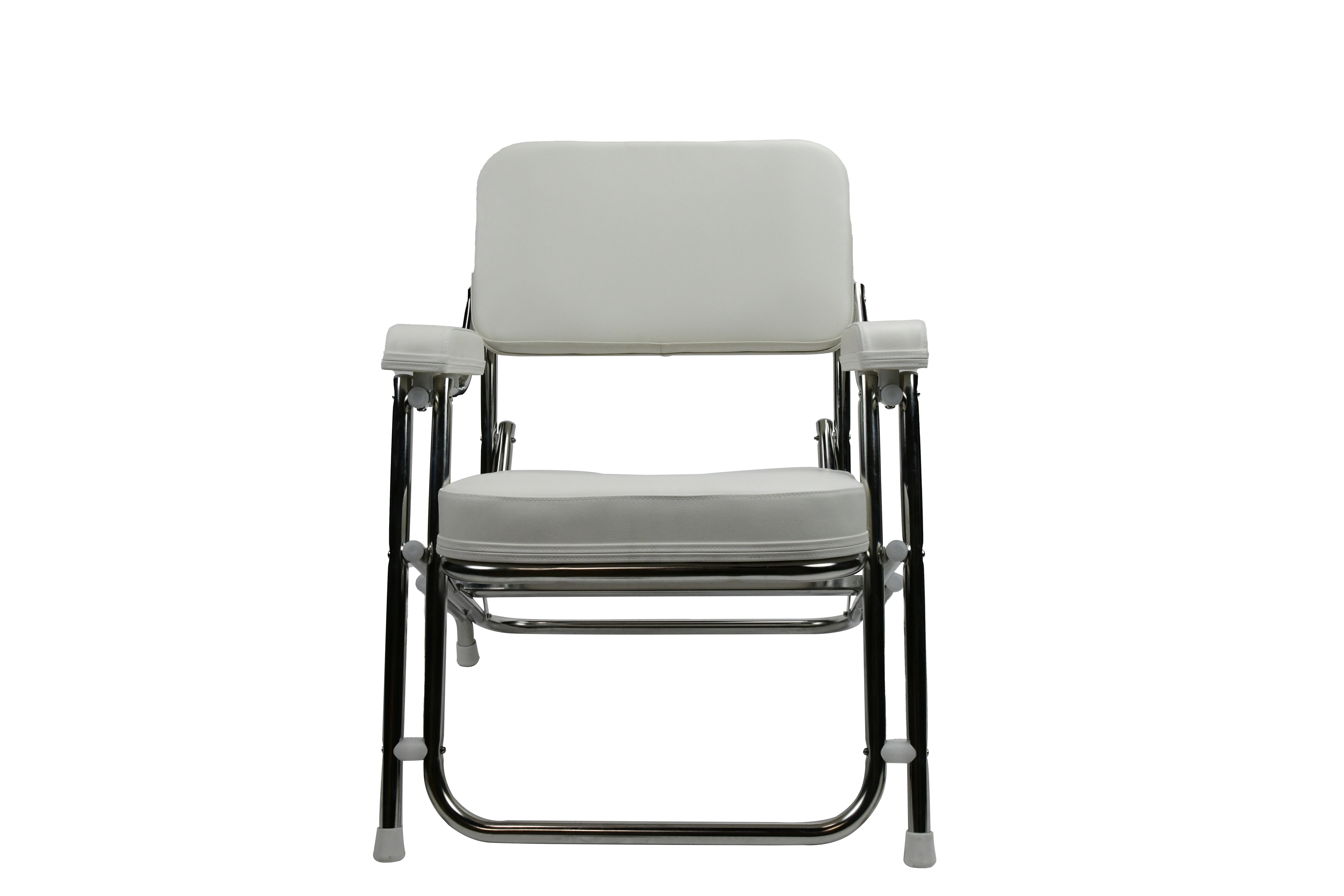 Vinland Marine Stainless Steel Folding Deck Chair front view