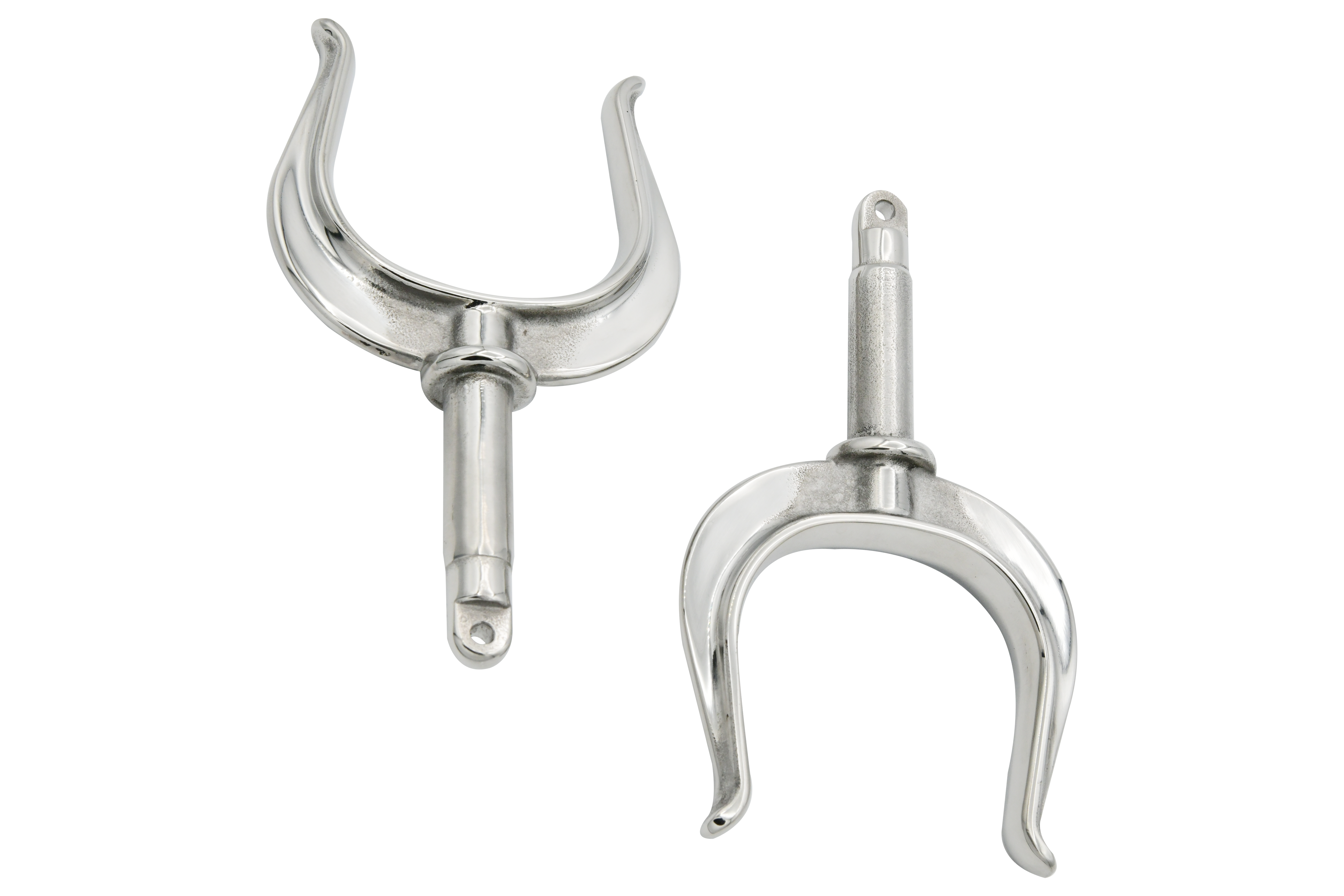 Vinland Marine Vintage Horn Rowboats Oar Lock Front View 4 (S4435A)