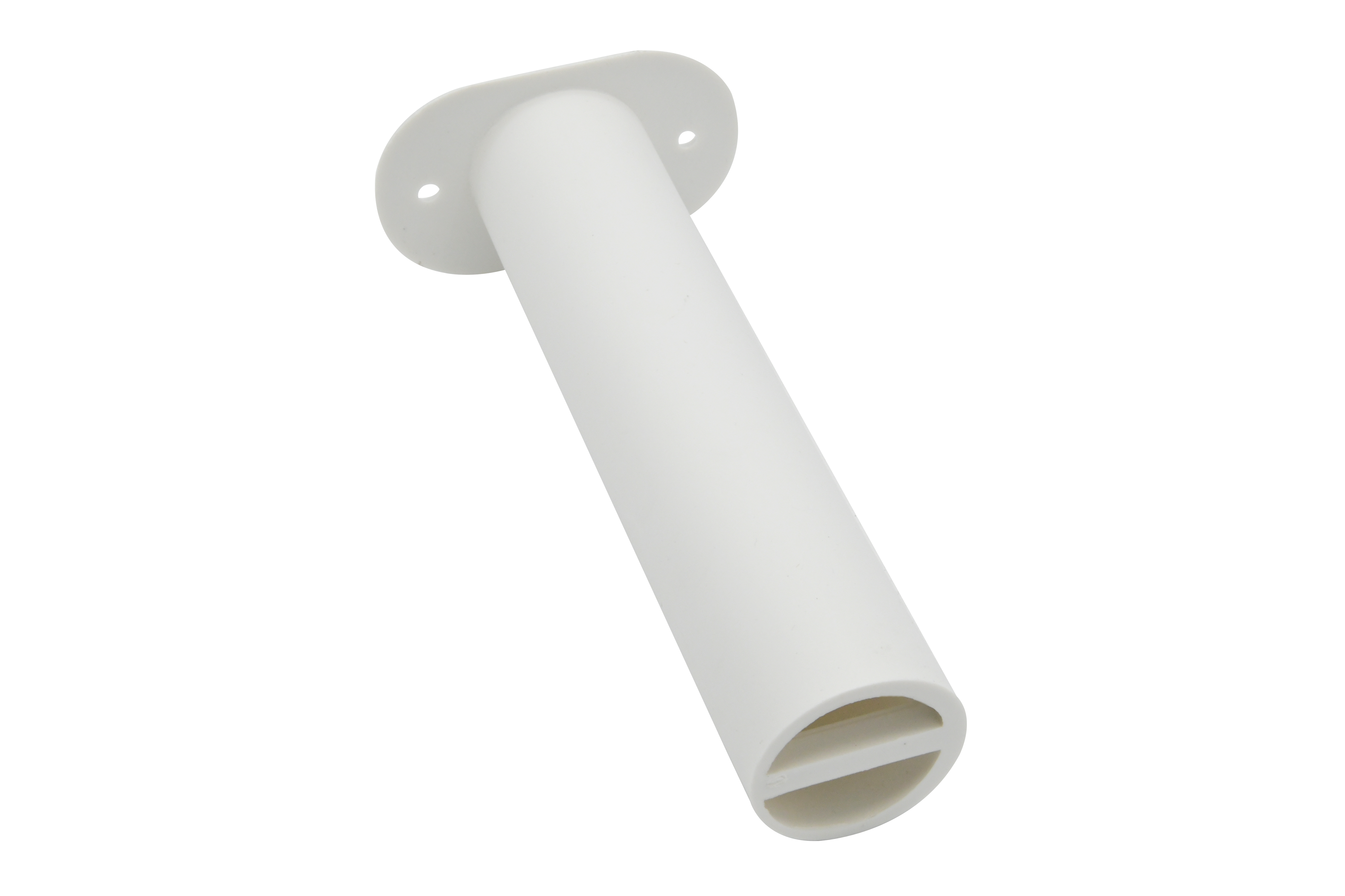 Vinland Marine White Plastic 90° Flush Mount Rod Holder, Ø1-1/2" Bottom View (P7893W)