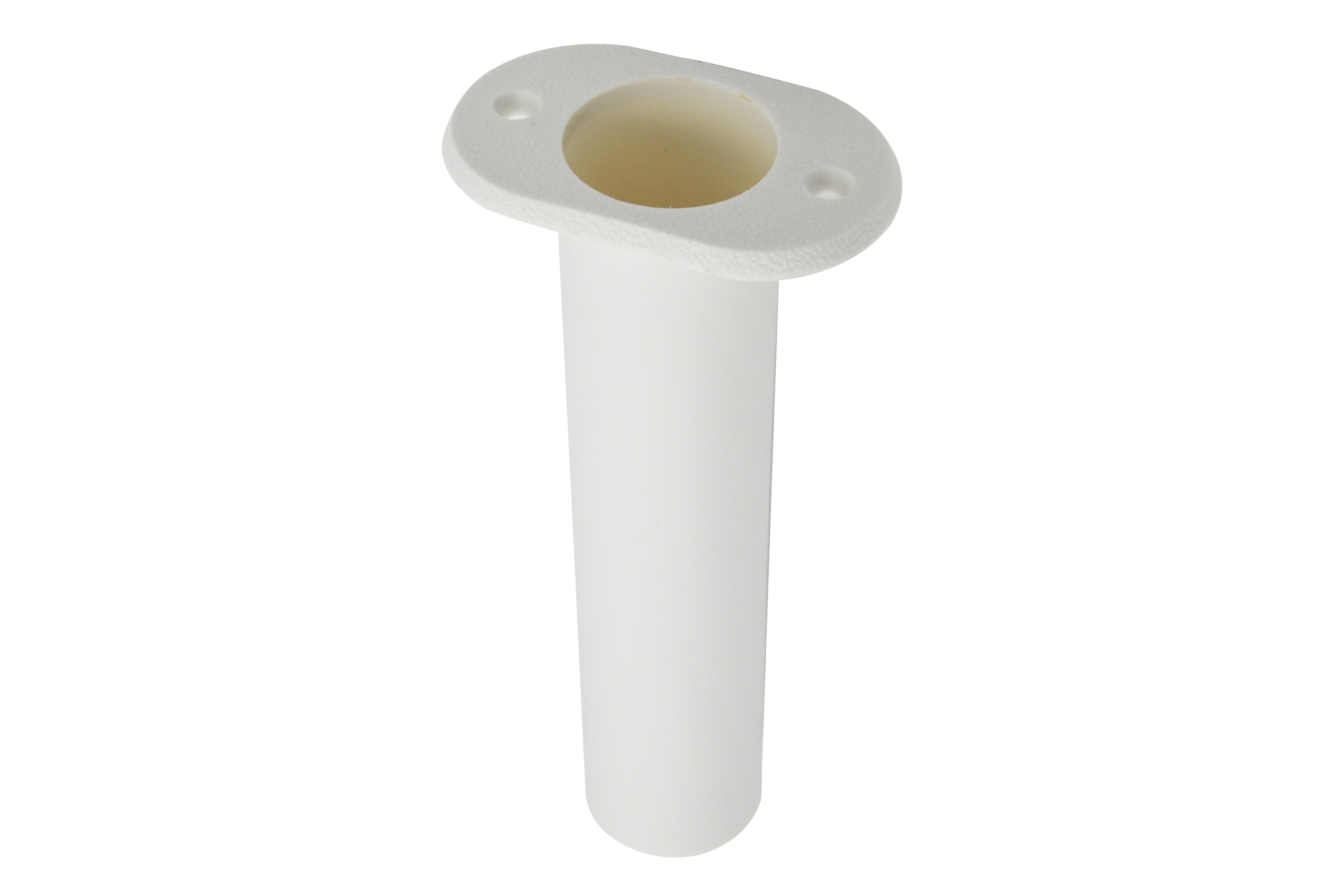 Vinland Marine White Plastic 90° Flush Mount Rod Holder, Ø1-1/2" Top View 2 (P7893W)