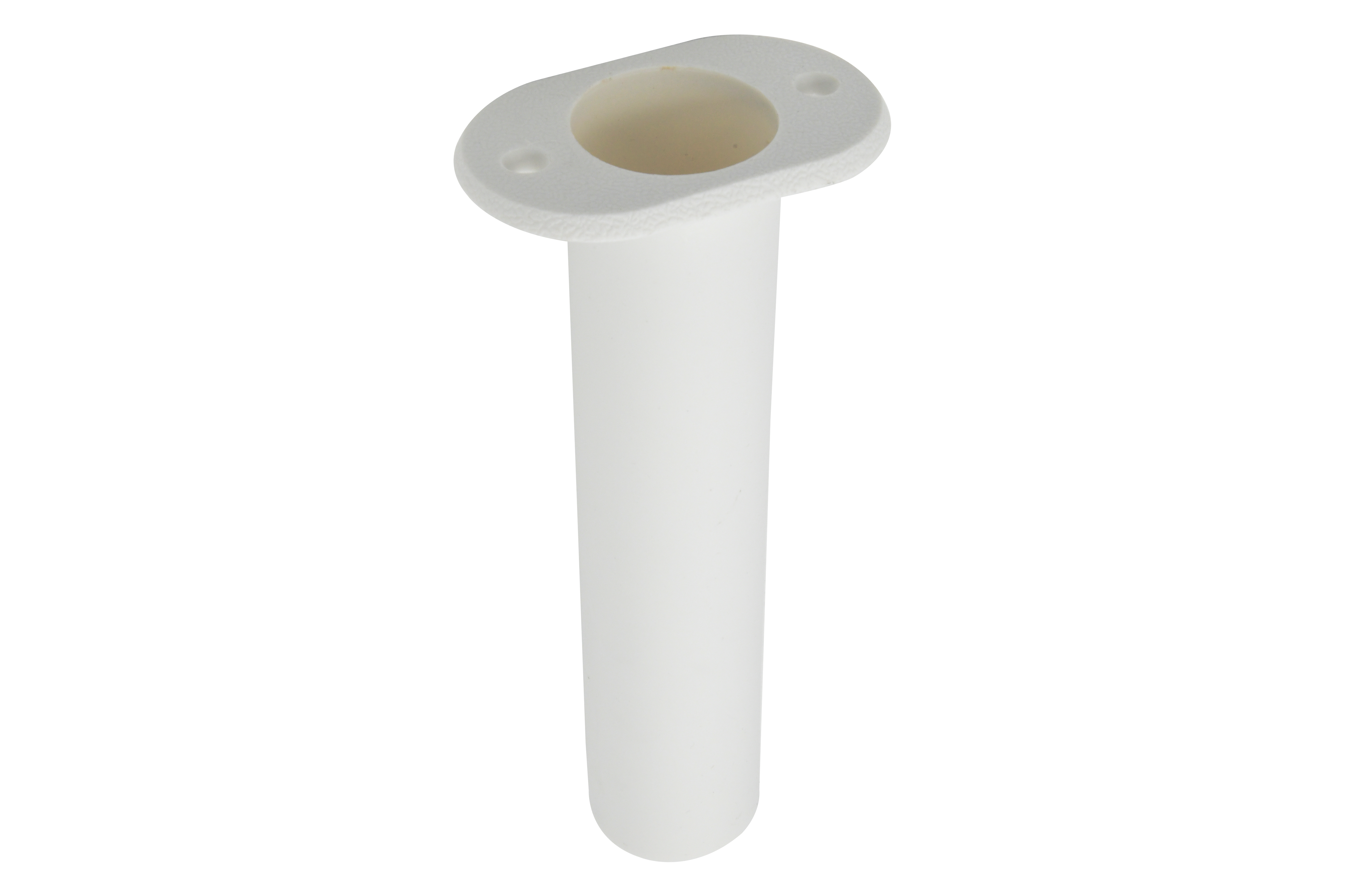 Vinland Marine White Plastic 90° Flush Mount Rod Holder, Ø1-1/2" Top View (P7893W)