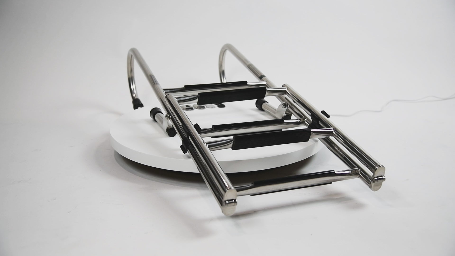 Vinland Marine Removable Pontoon 5-step Ladder folded gunwale ladder spin overview
