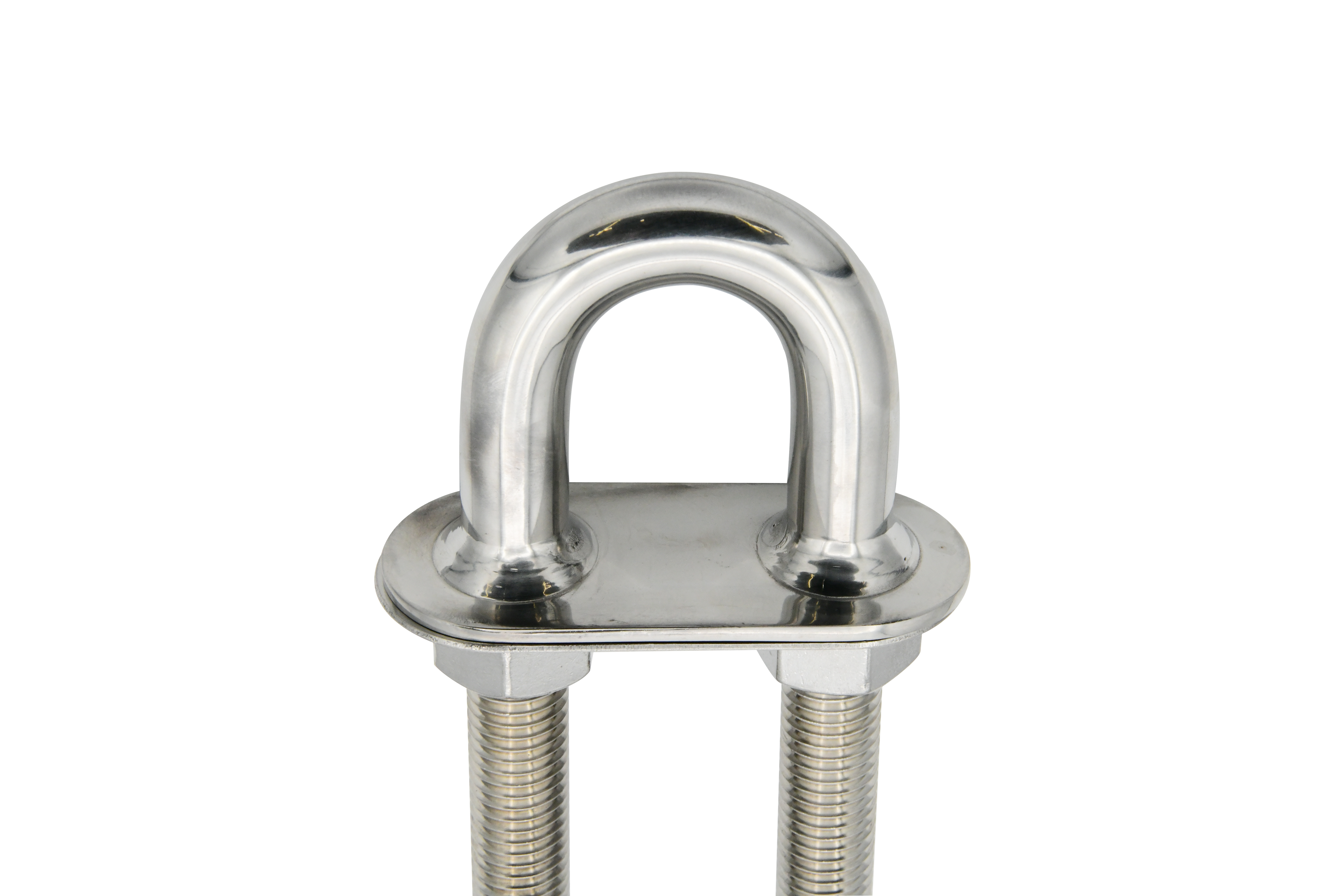 Stern Eye U-Bolt w/ Welded Plate
