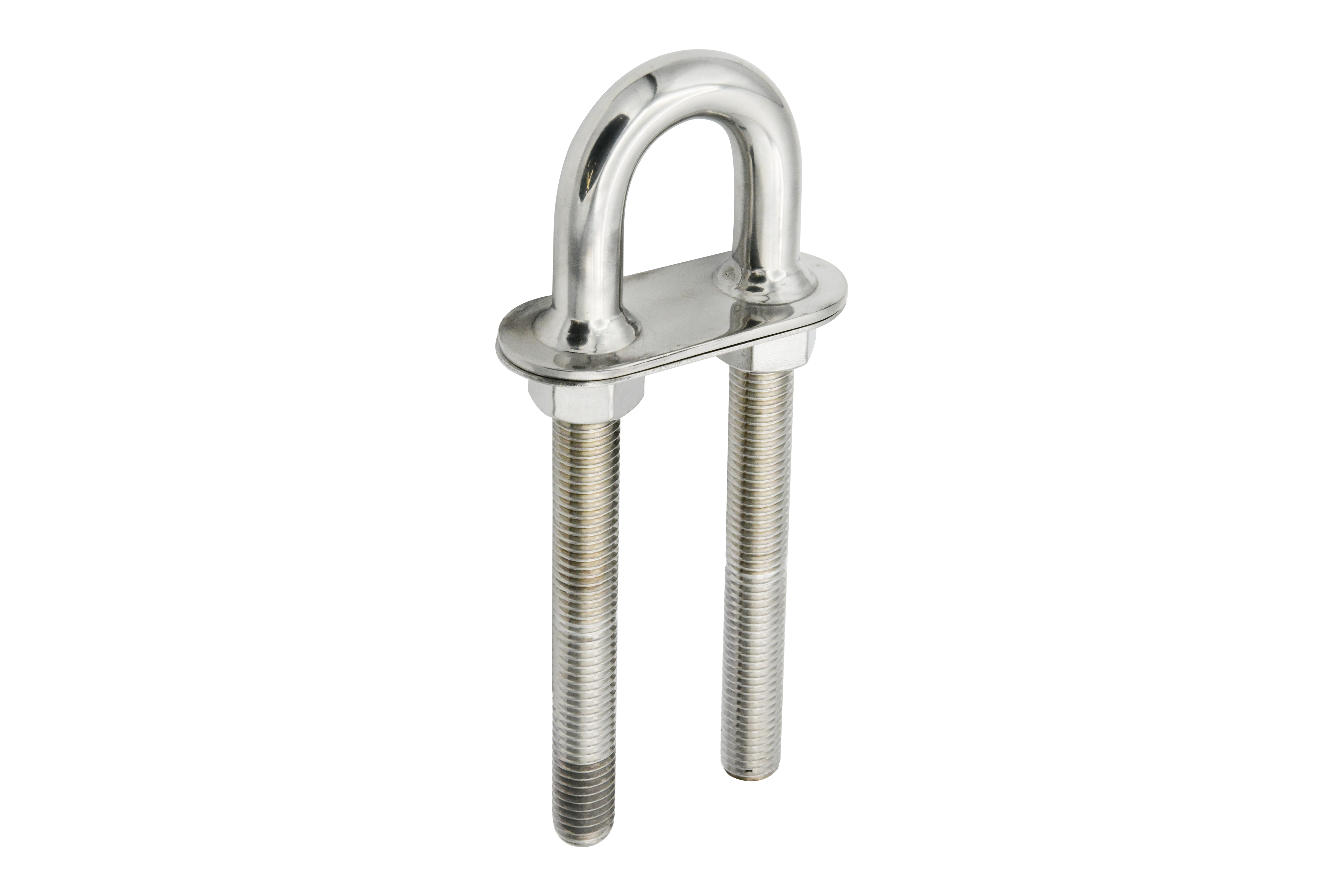 Stern Eye U-Bolt w/ Welded Plate