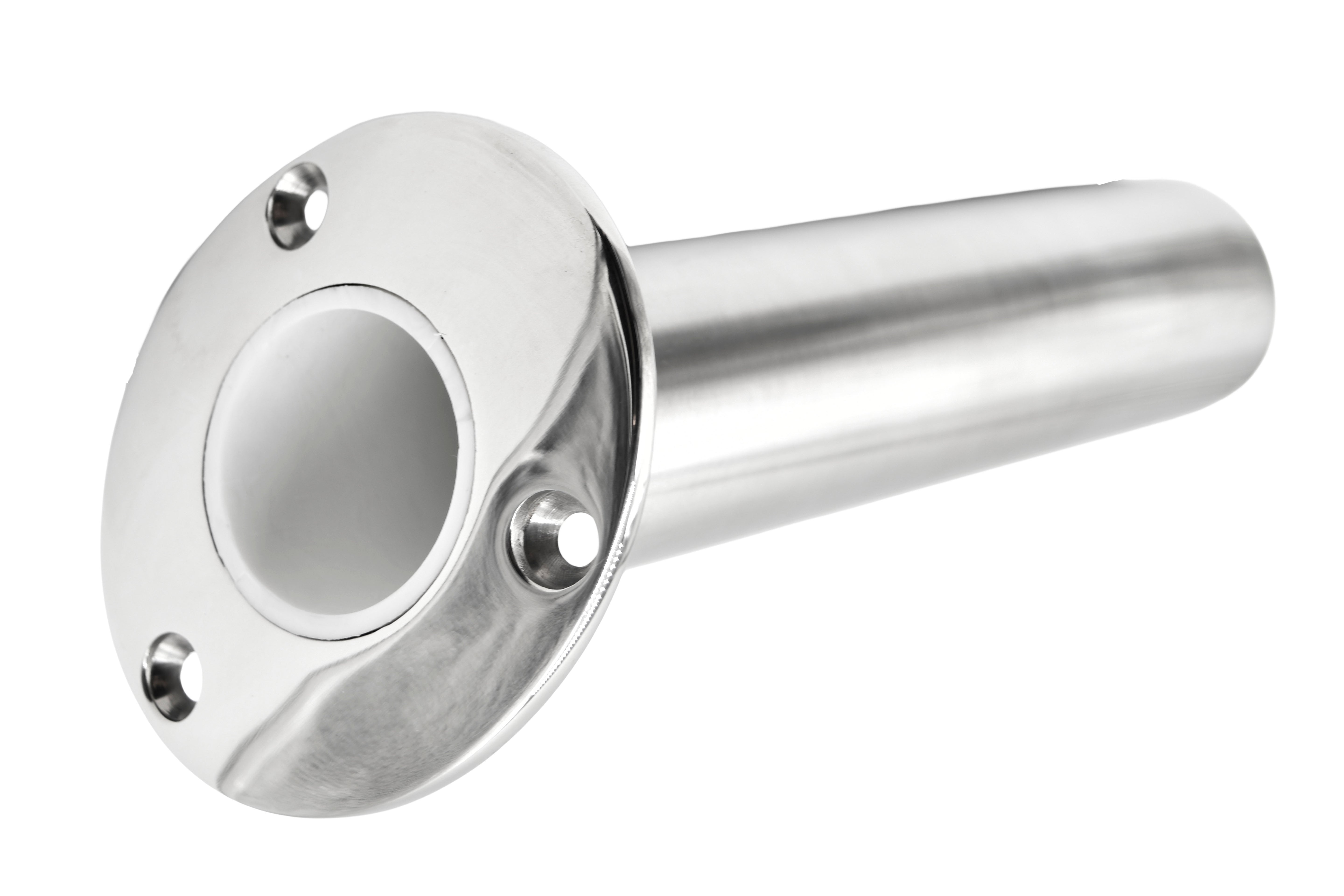 Cast 316 Stainless Steel Angled Flush Mount Rod Holder