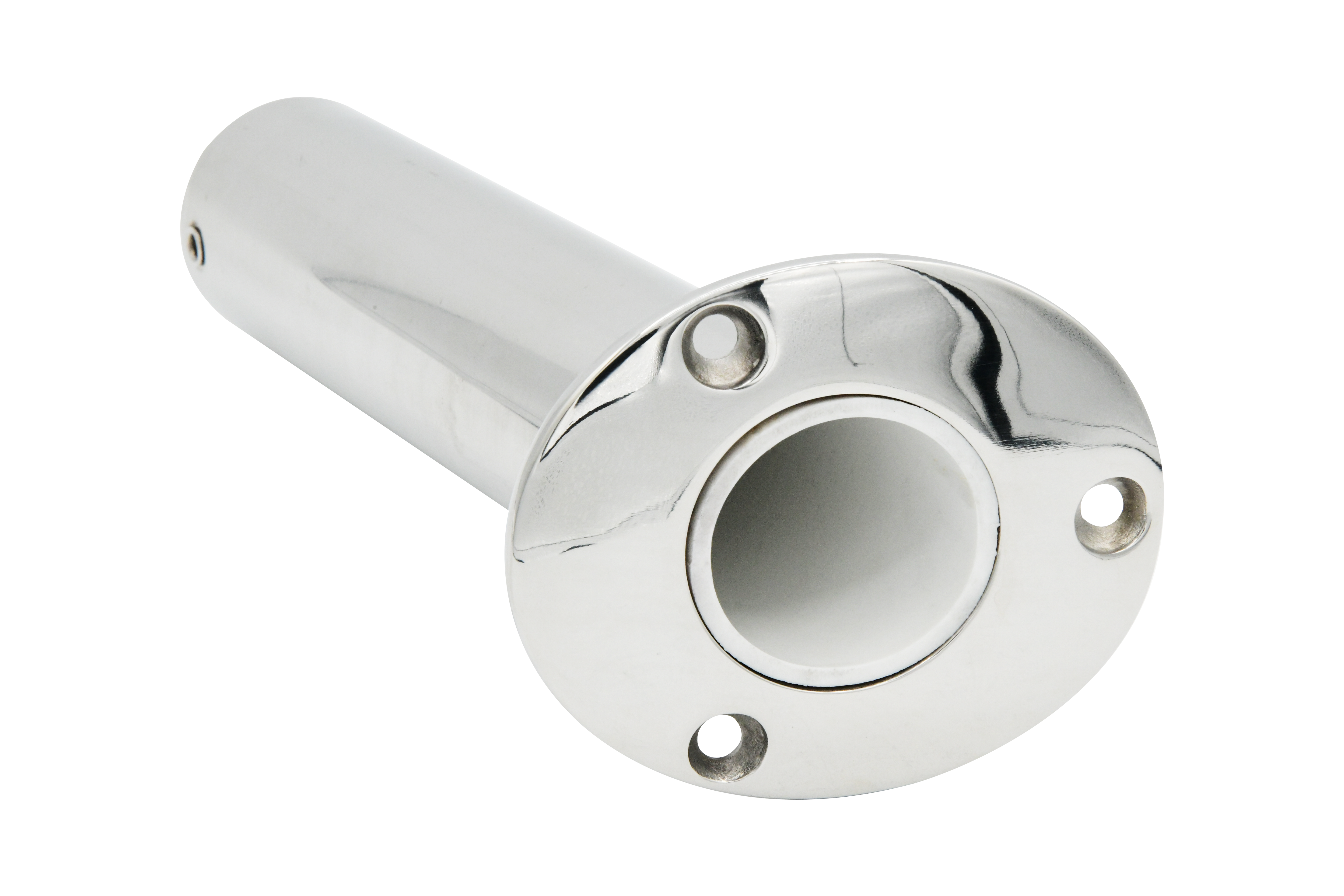 Cast 316 Stainless Steel Angled Flush Mount Rod Holder