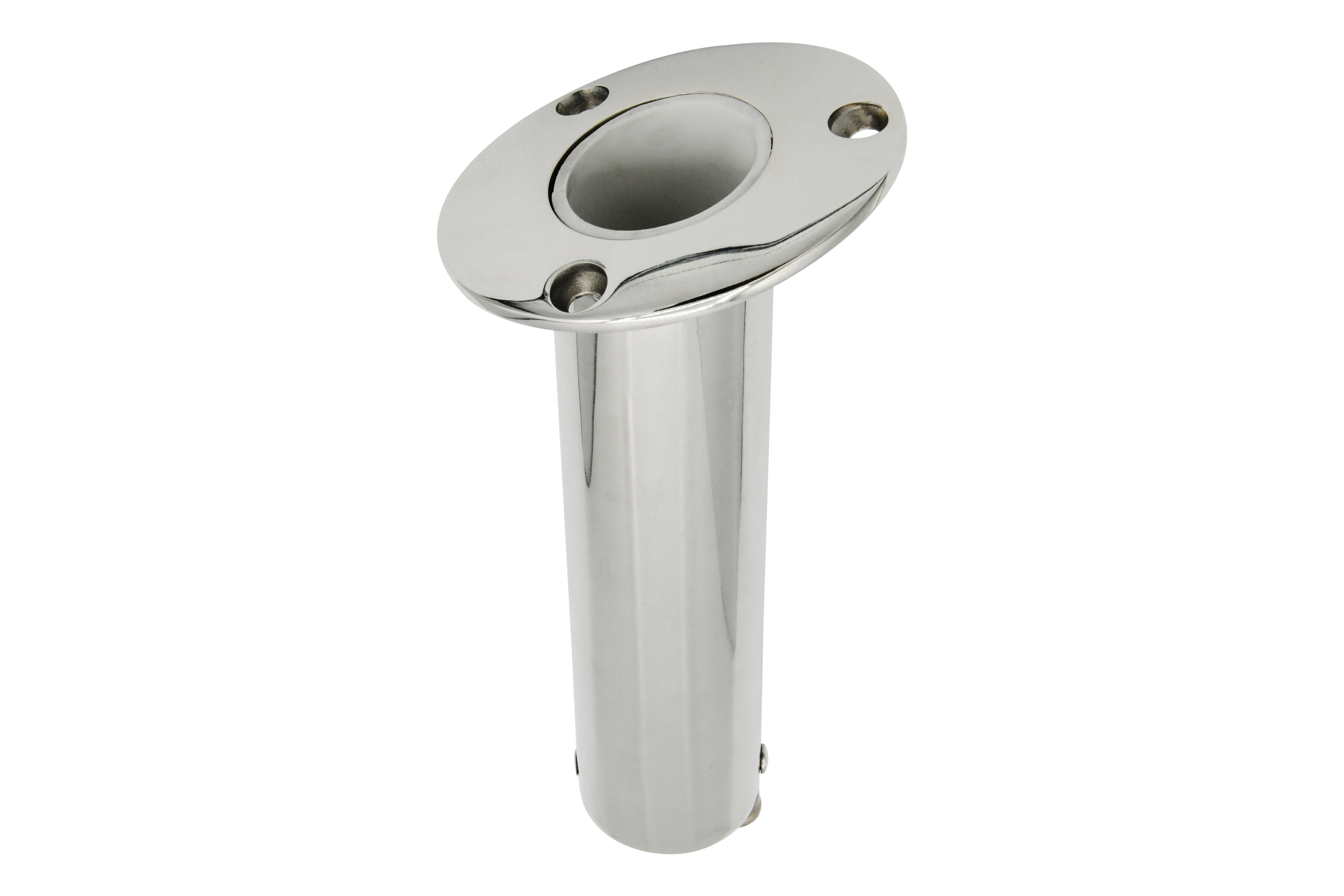 Cast 316 Stainless Steel Angled Flush Mount Rod Holder