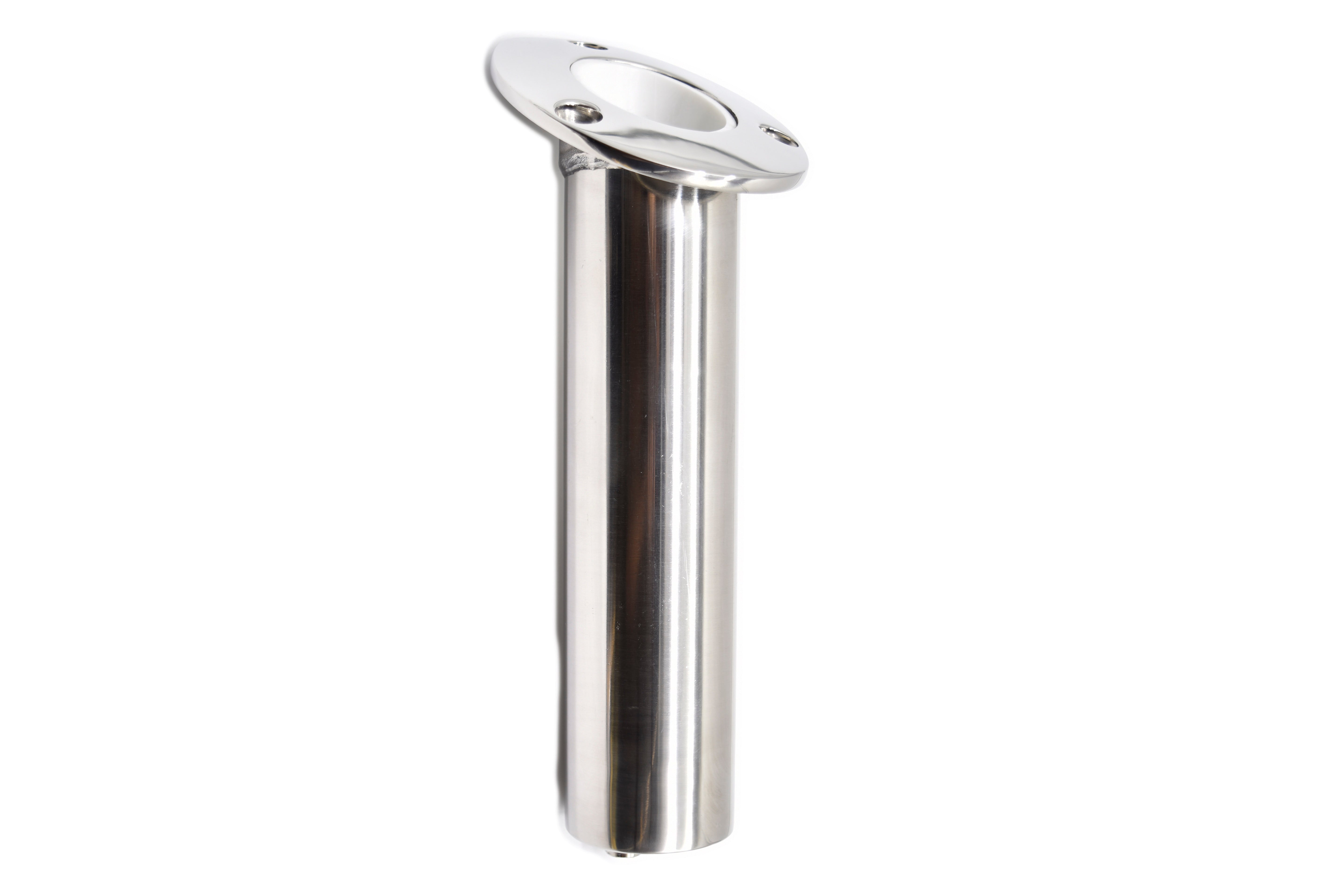 Cast 316 Stainless Steel Angled Flush Mount Rod Holder