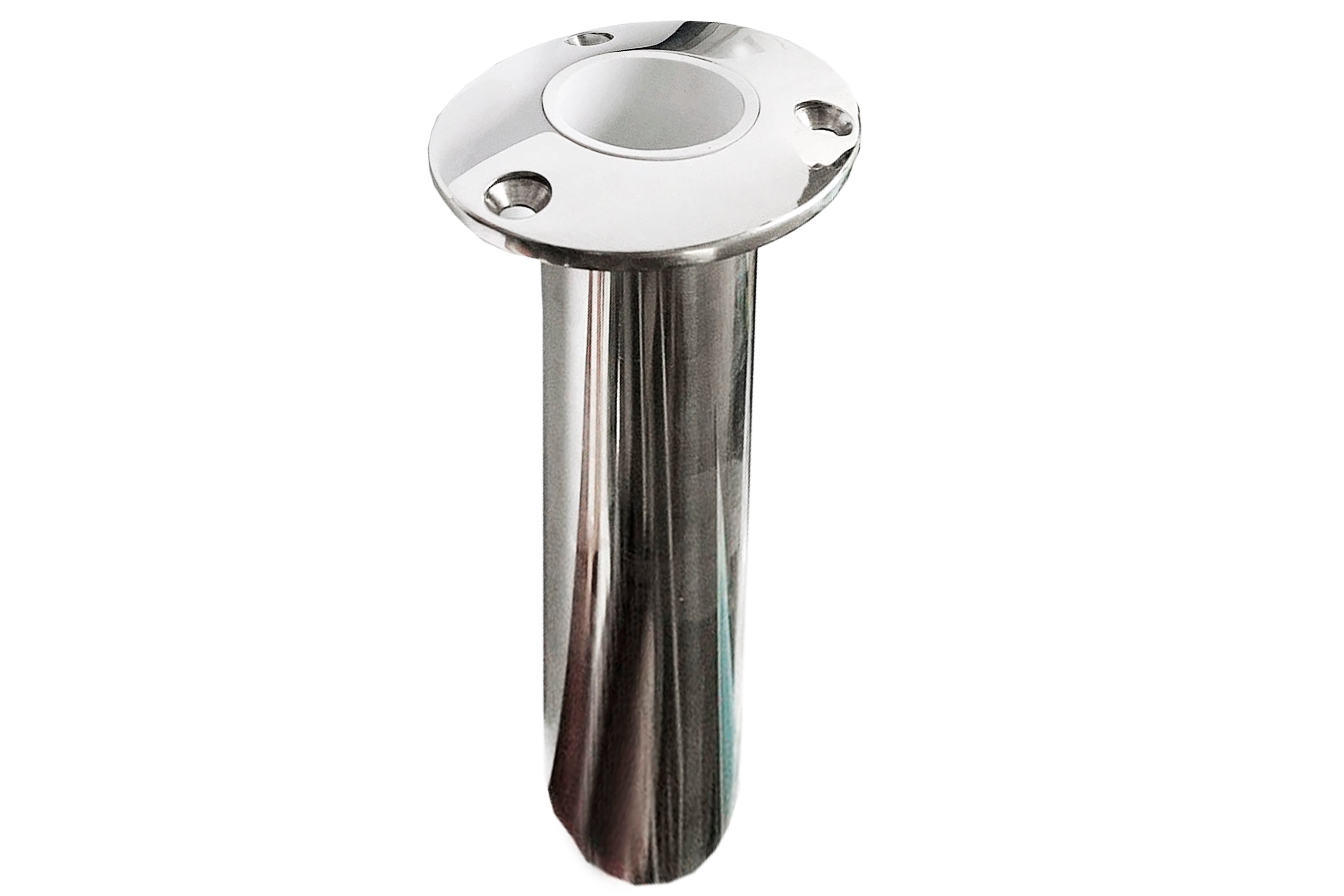 Cast 316 Stainless Steel Angled Flush Mount Rod Holder