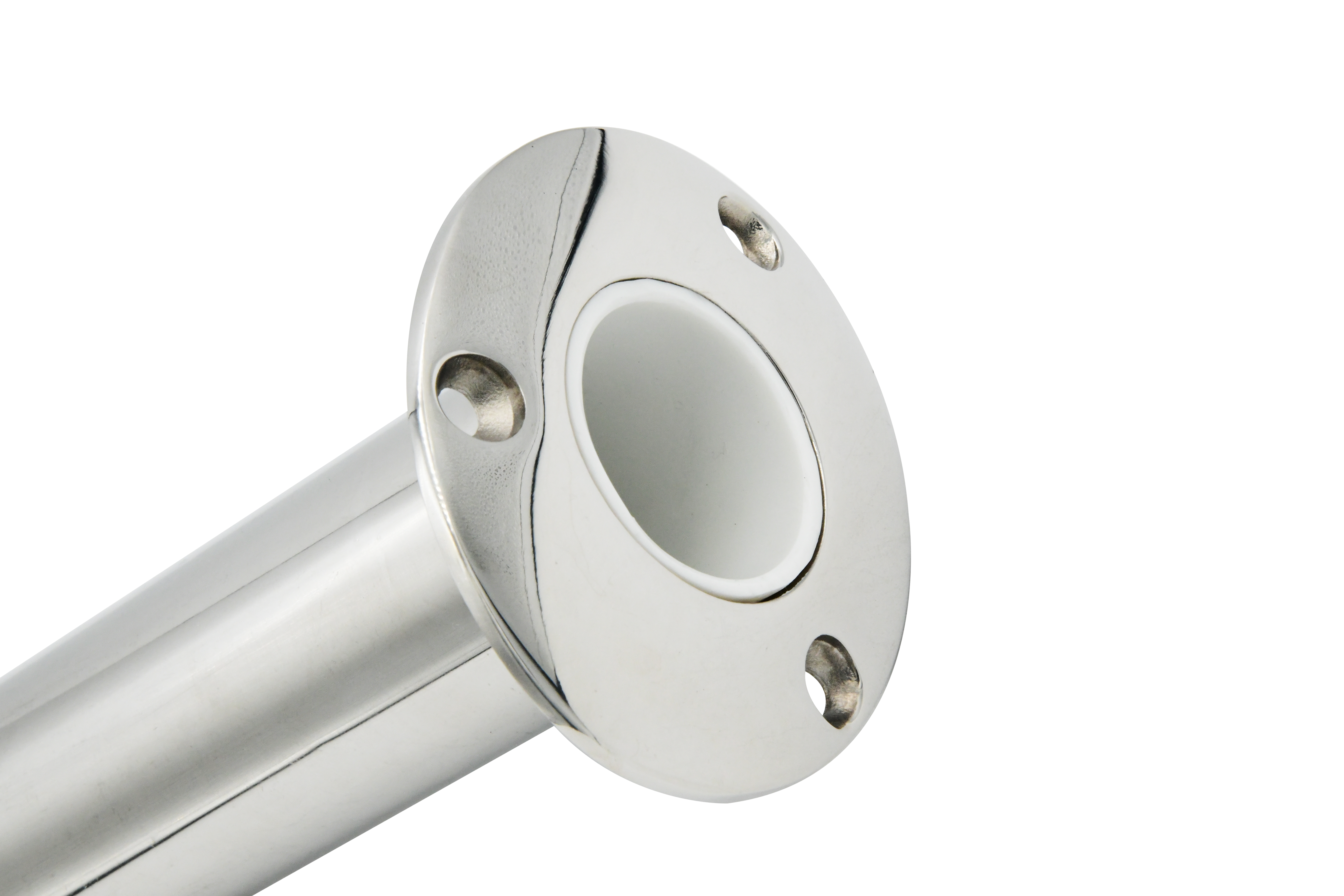 Cast 316 Stainless Steel Angled Flush Mount Rod Holder