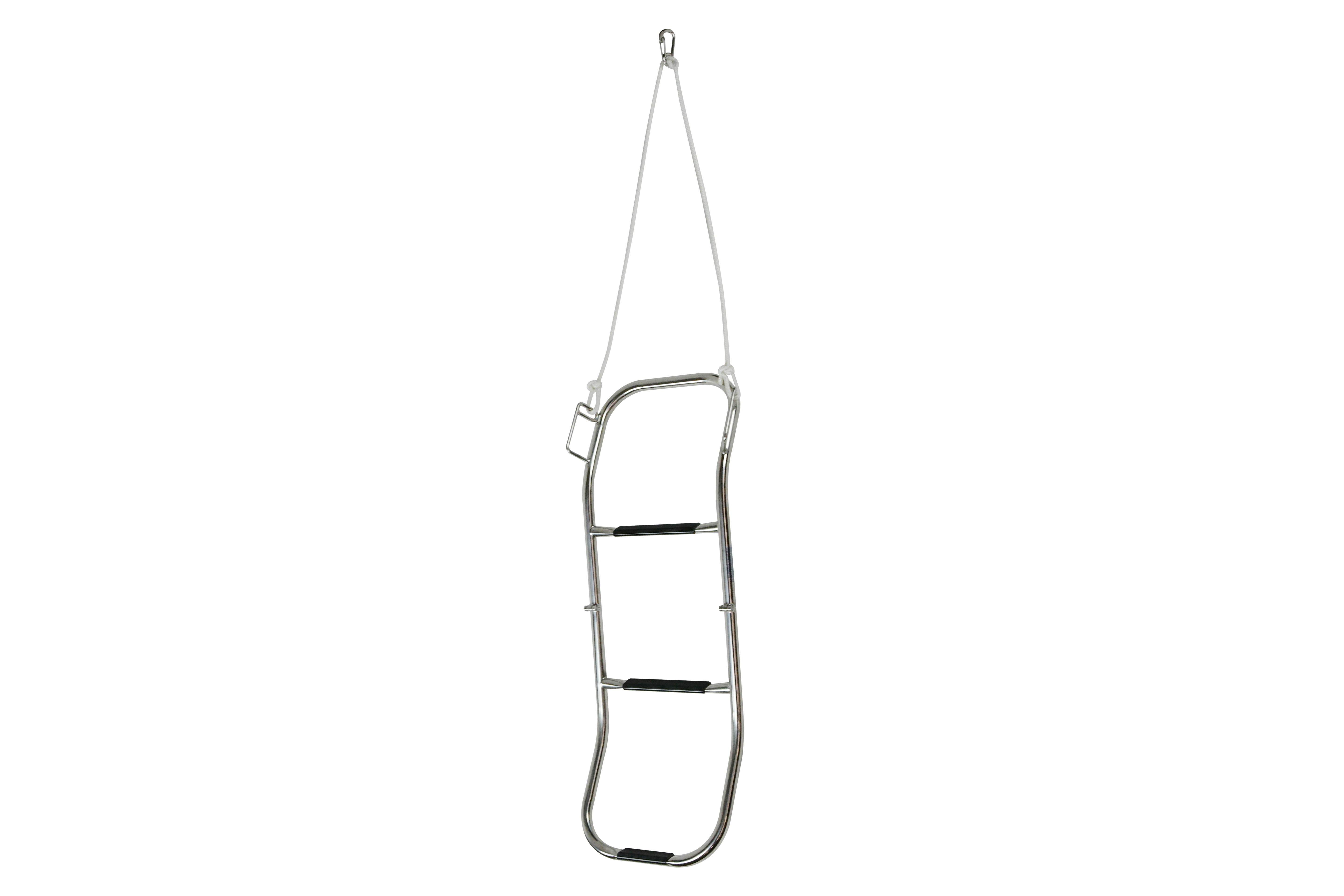 3-Step Folding Ladder for Inflatable Boats, Pontoons, and Dinghy