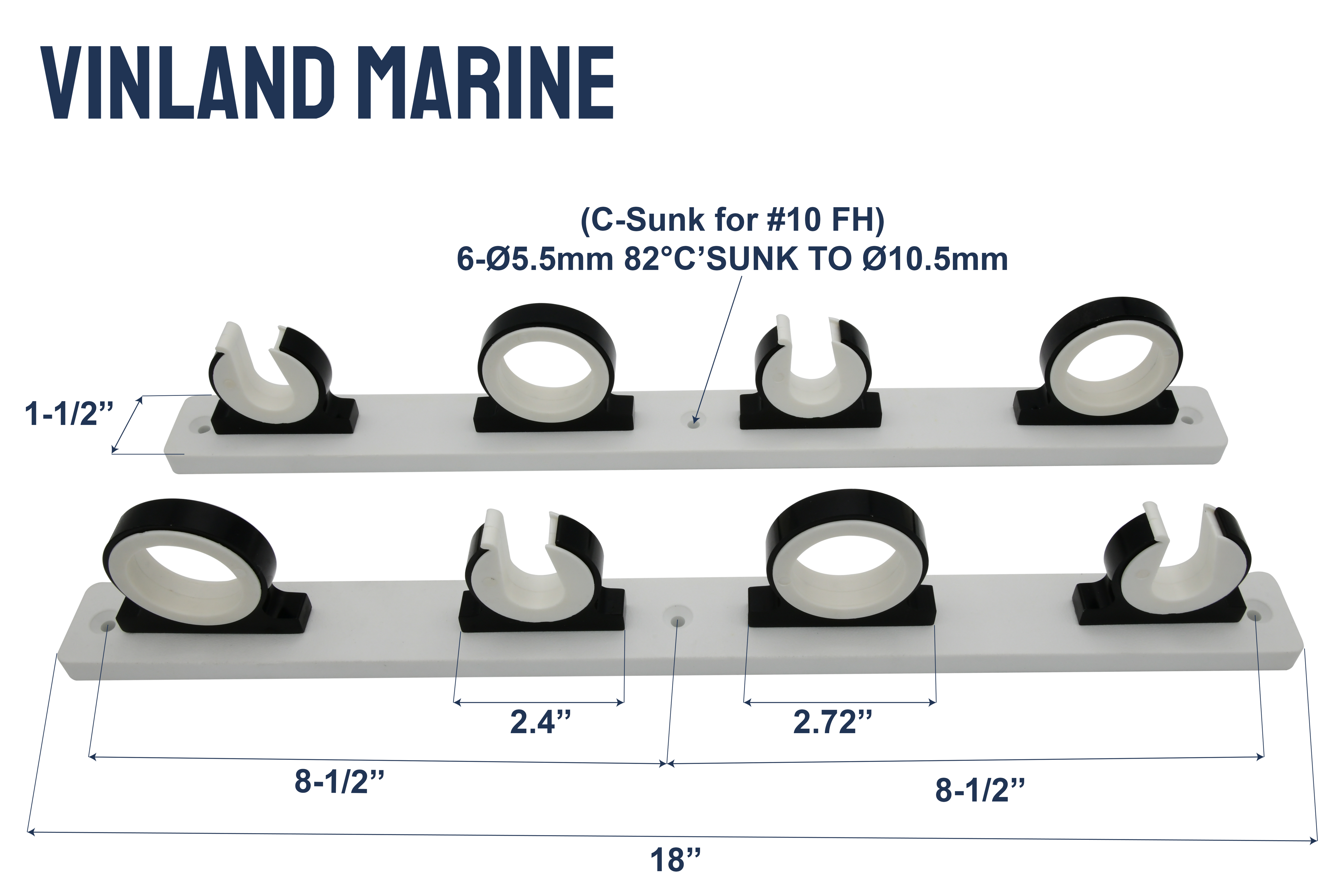 Revolving Rod Tip Holder & Stationary Rod Hanger Mounting Board