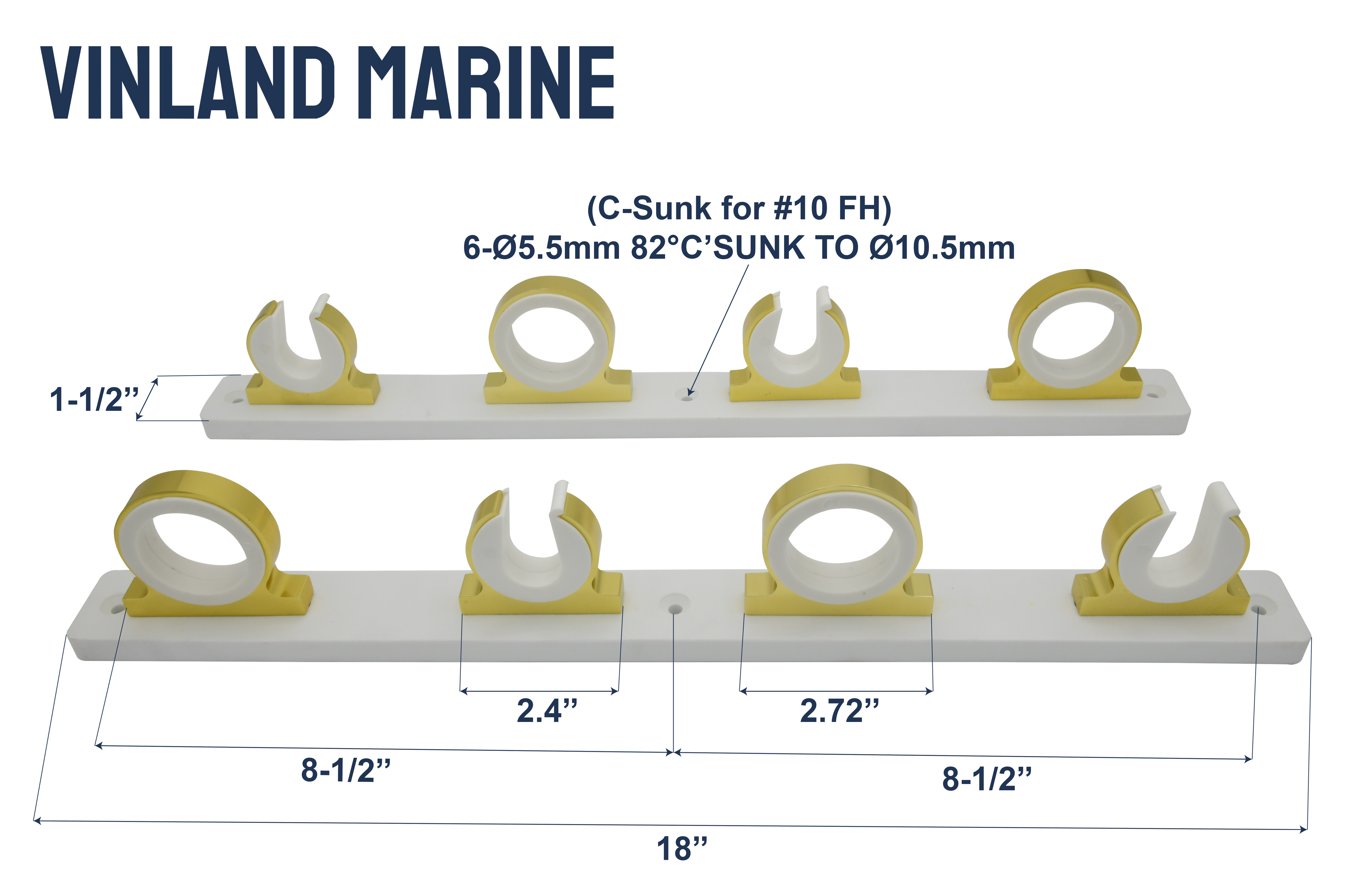 Revolving Rod Tip Holder & Stationary Rod Hanger Mounting Board