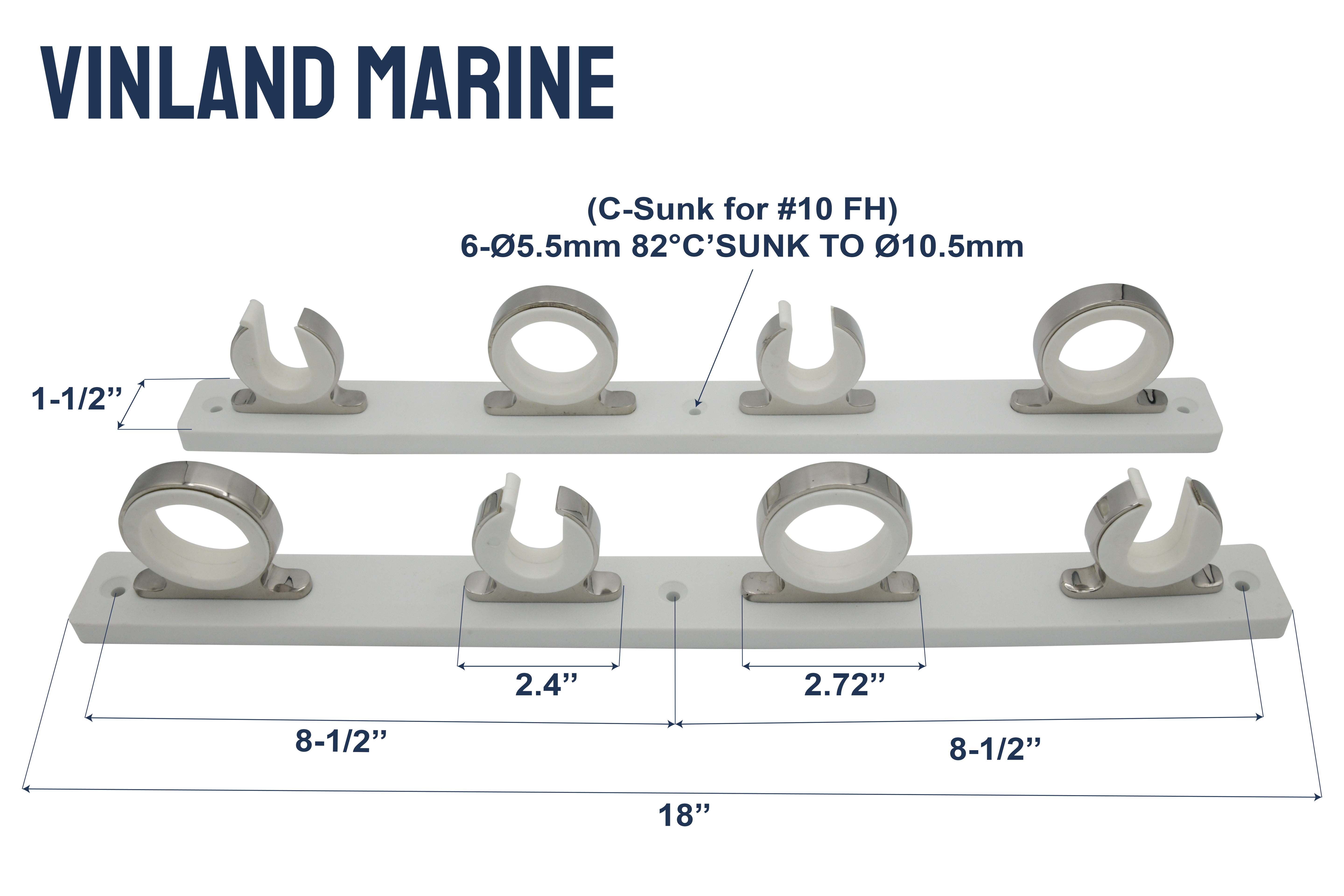 Revolving Rod Tip Holder & Stationary Rod Hanger Mounting Board