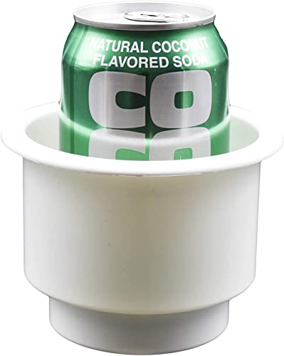 Vinland Marine White PP Drink Holder with soda can