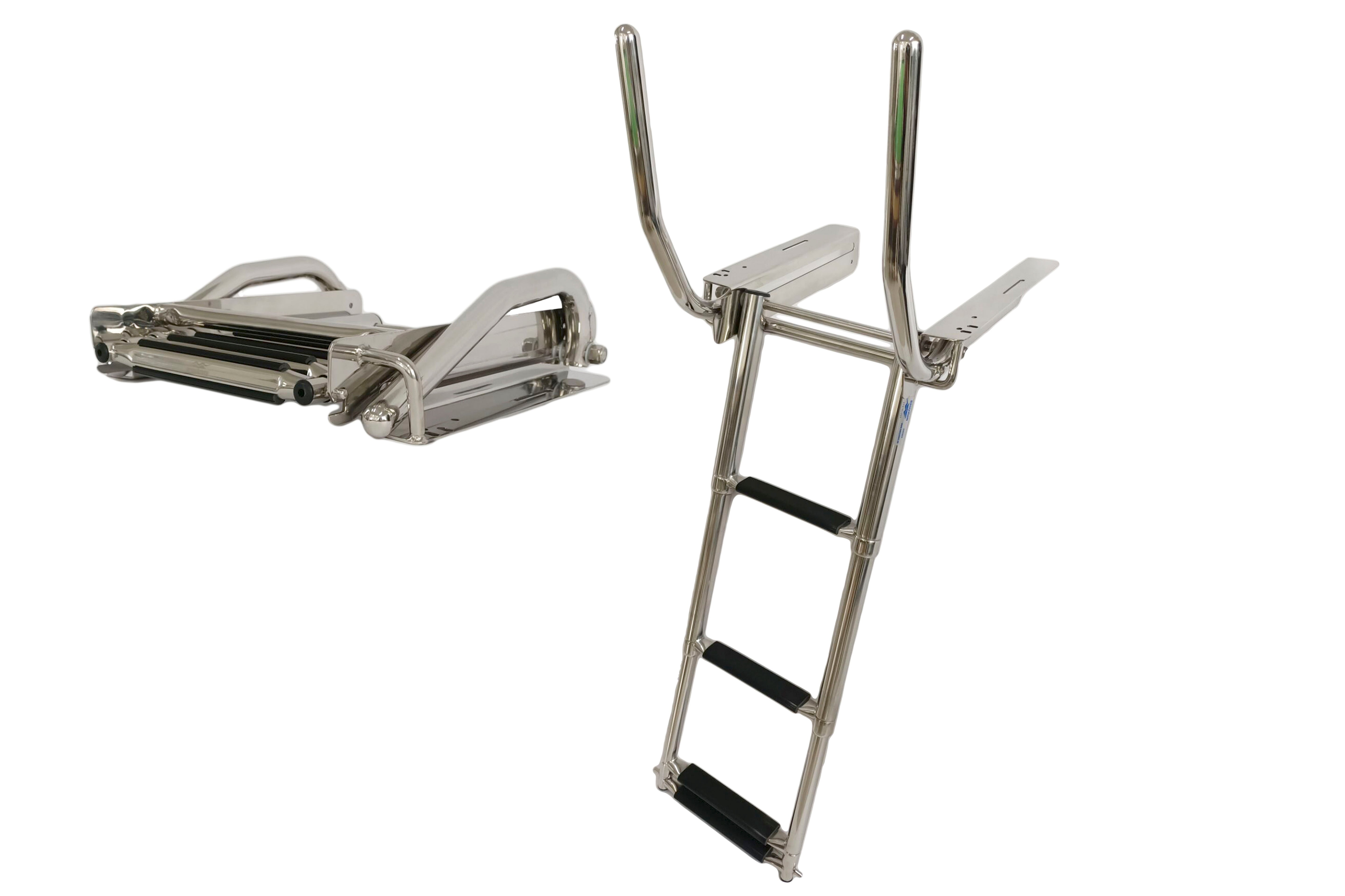 Under-Platform Retractable Handrail Ladder