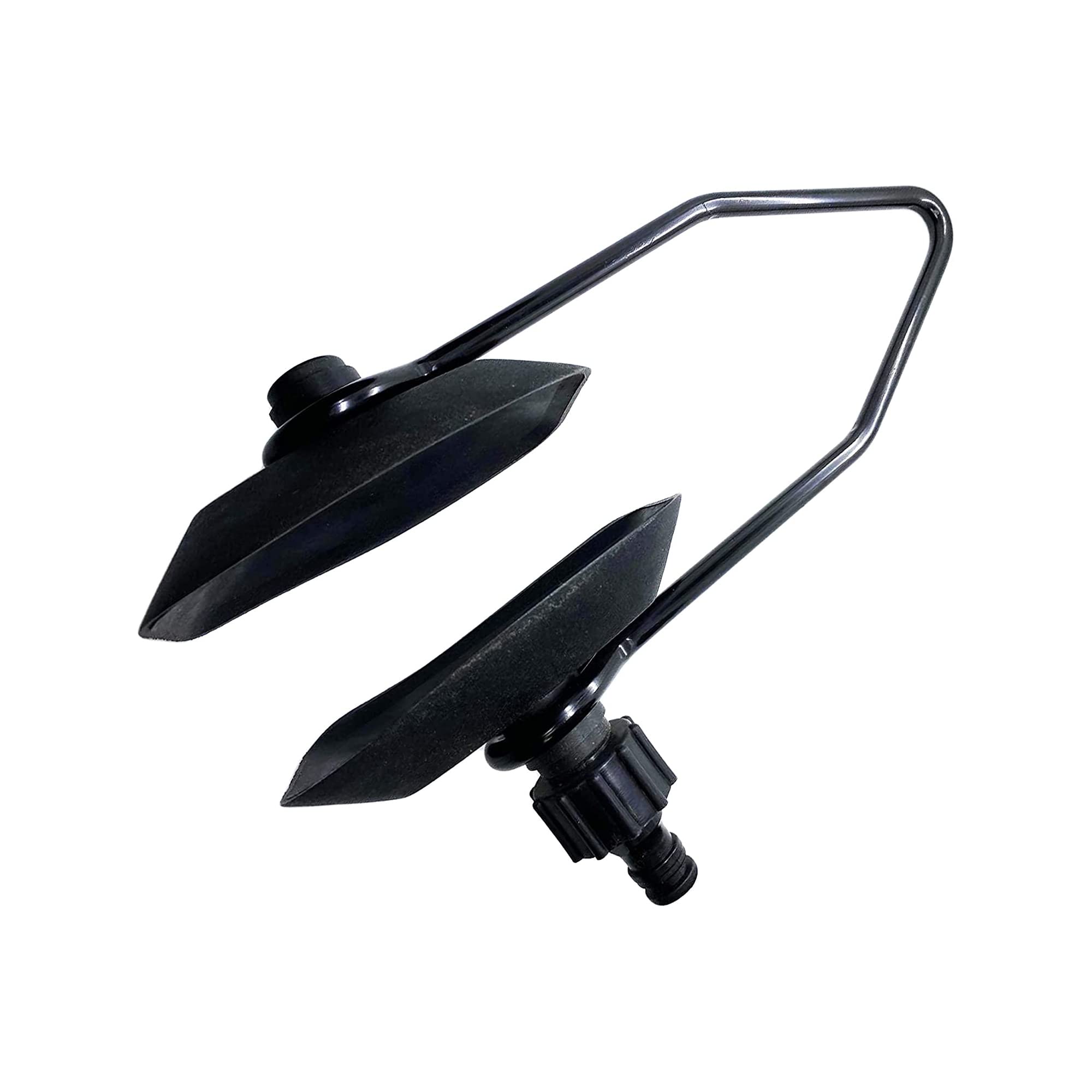 Vinland Marine Black Square Outboard Motor Flusher side tilt view