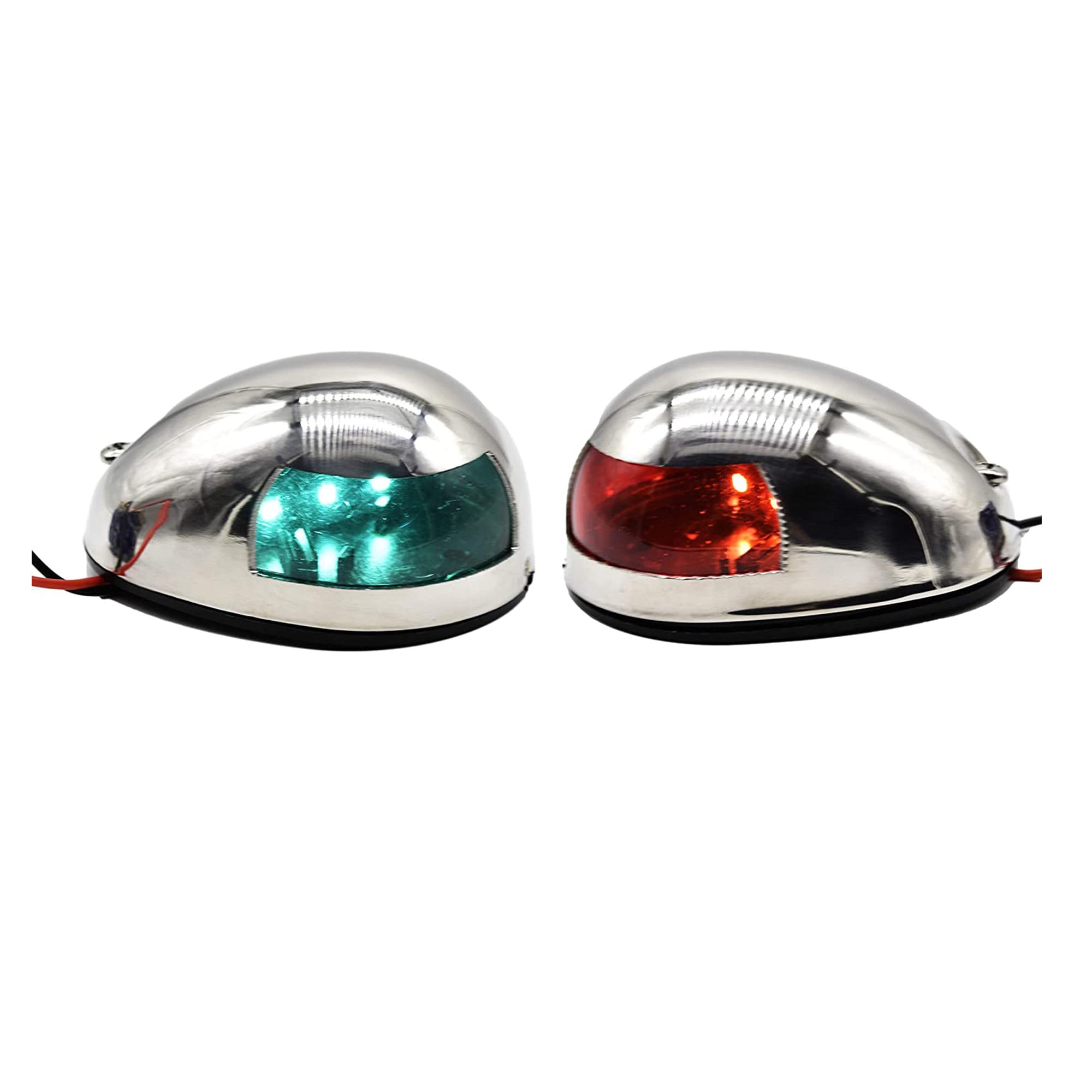 Vinland Marine LED Navigation Lights with green and red illumination.