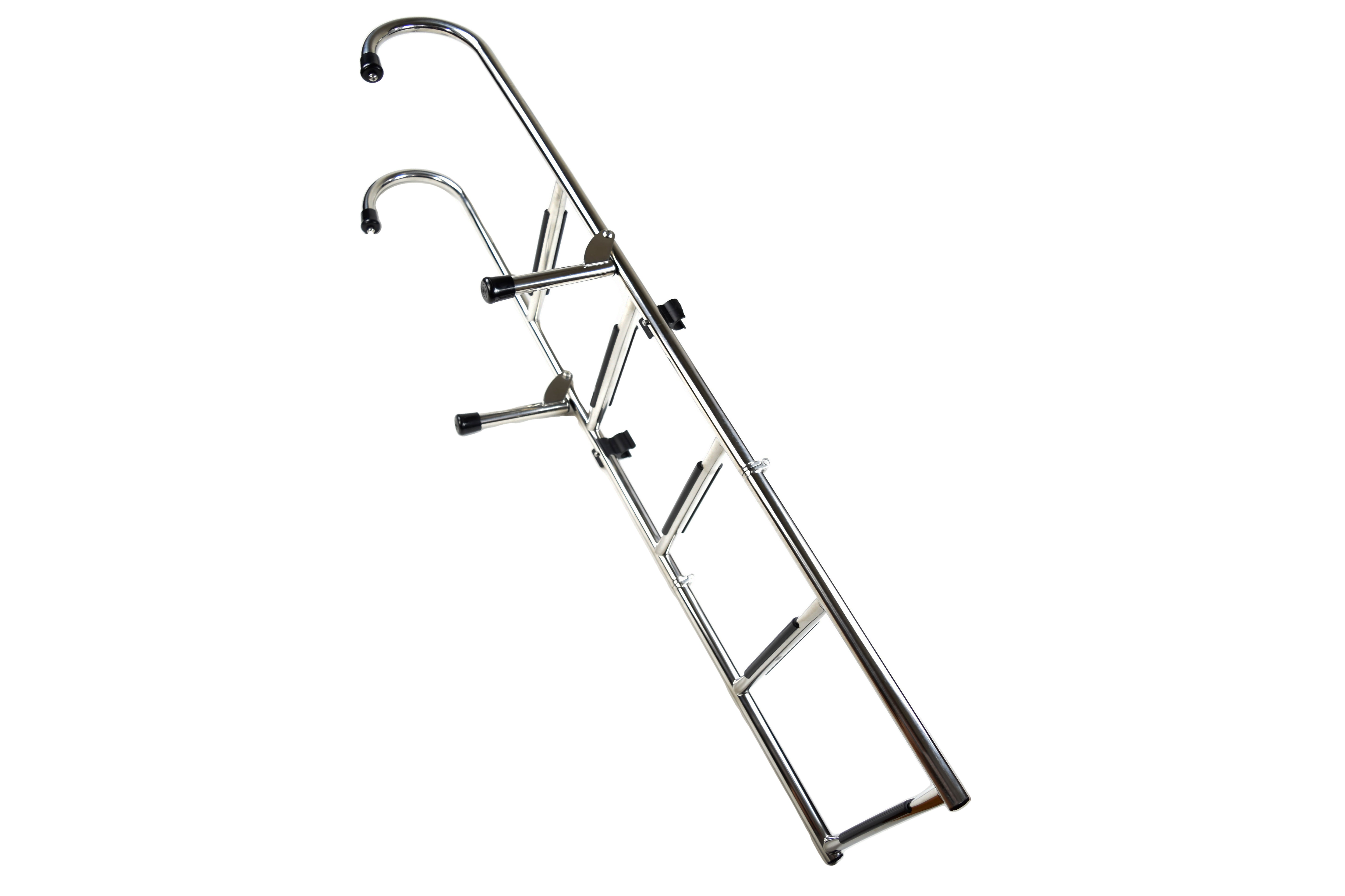 304 Stainless Steel Gunwale-Mounted Folding Removable Ladder