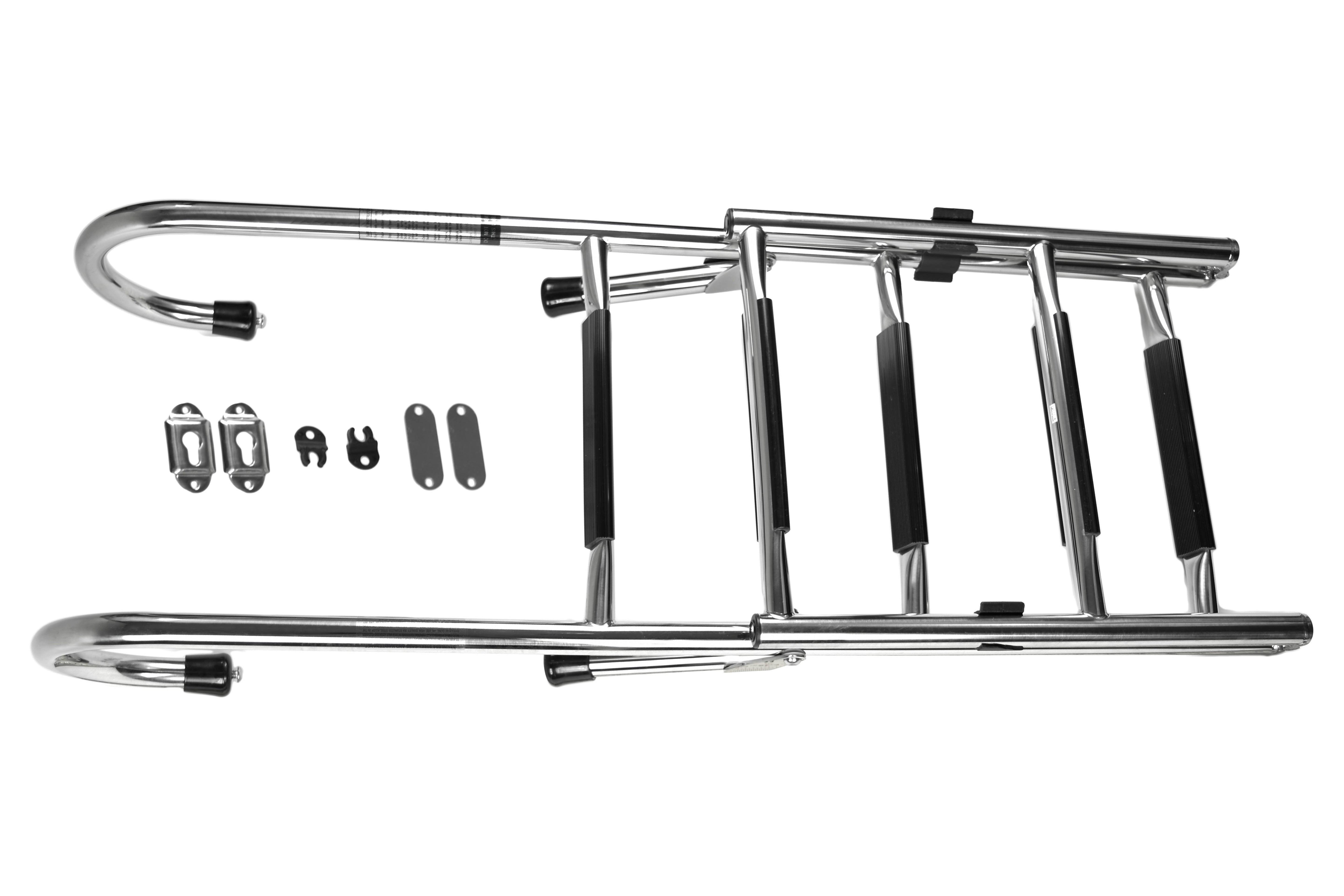 304 Stainless Steel Gunwale-Mounted Folding Removable Ladder